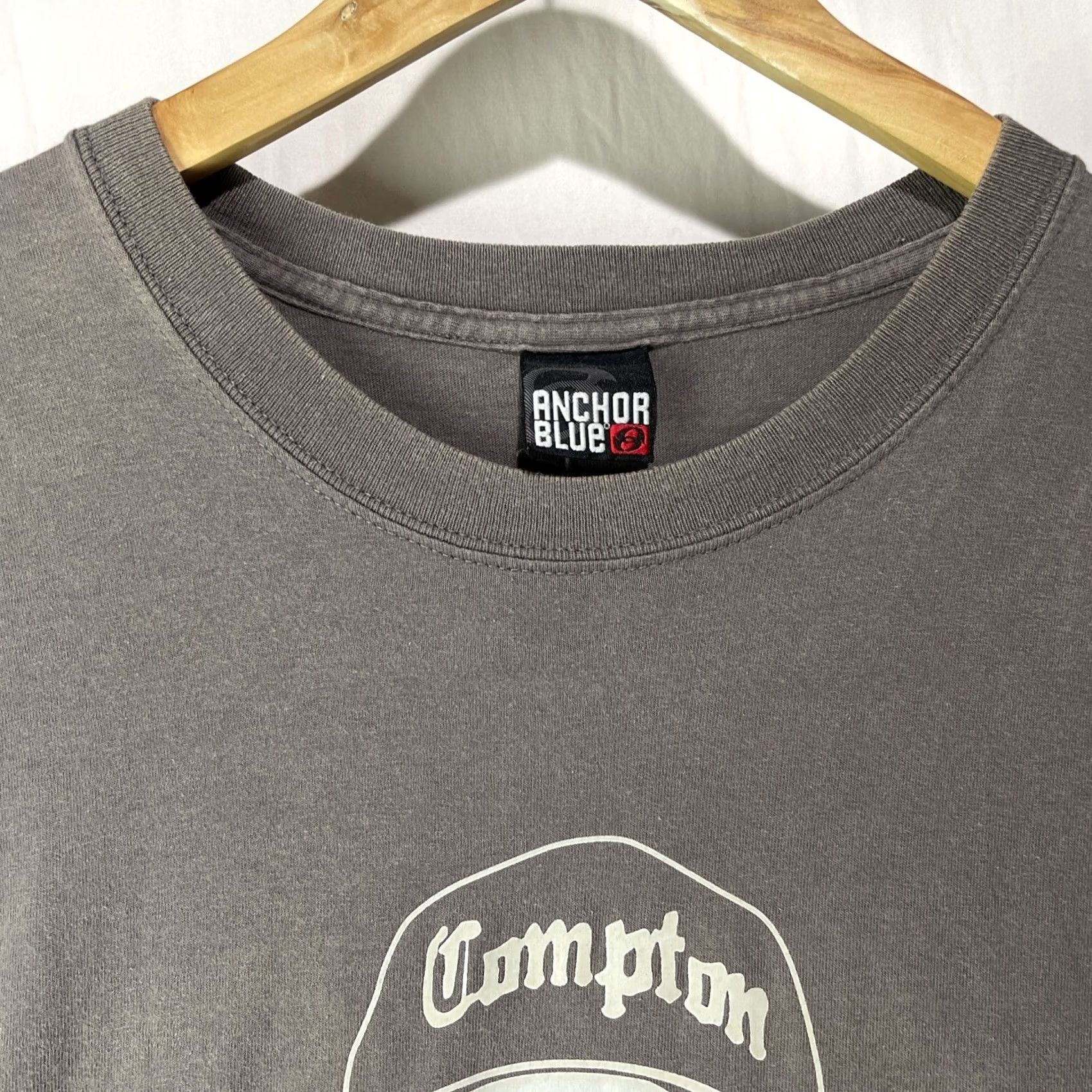 Anchor Blue Eazy E Shirt Mens 2XL Gray Anchor Blue Compton Rap Tee Vintage Hip Hop Size US XXL / EU 58 / 5 - 7 Thumbnail