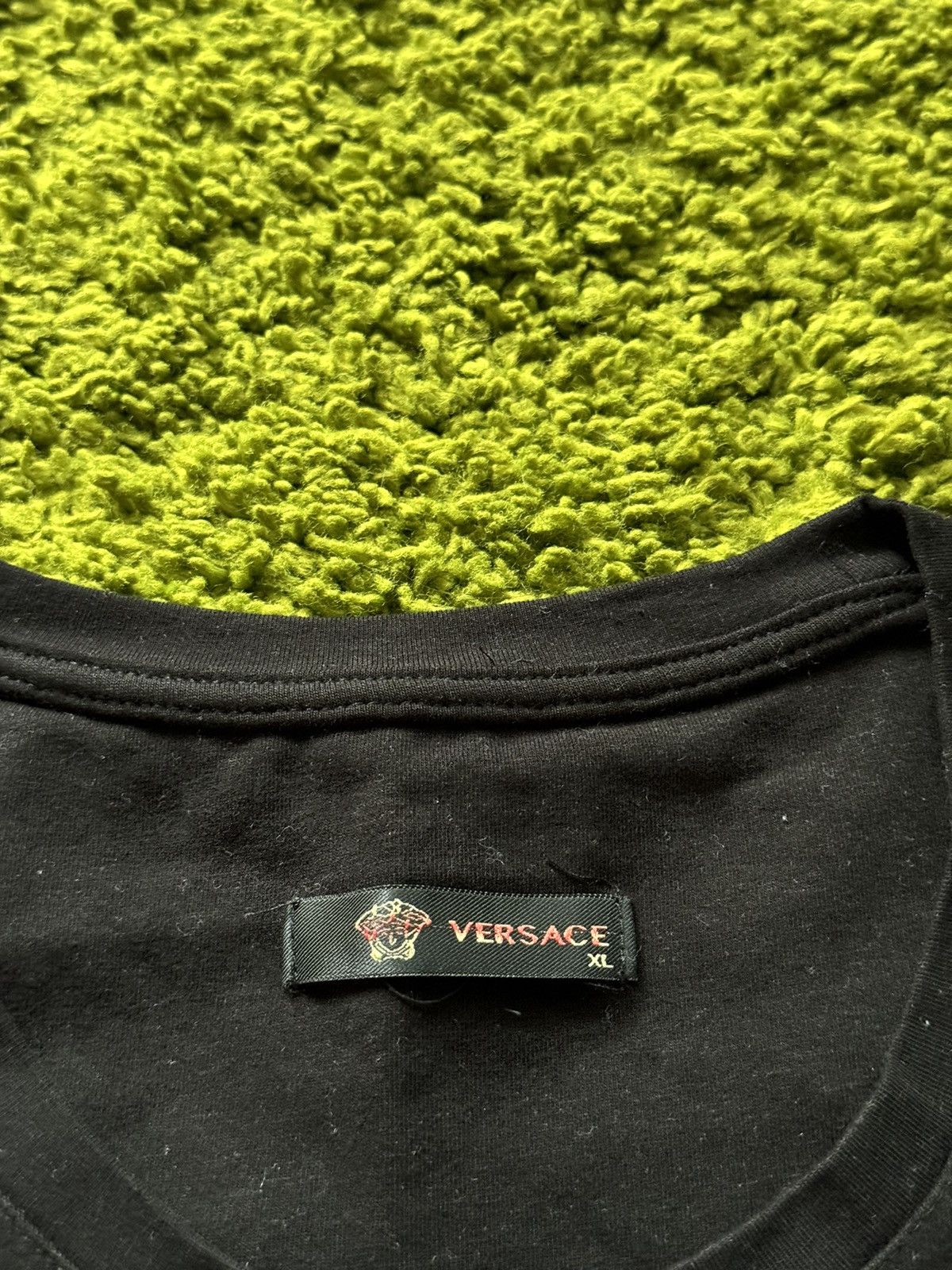 Designer × Versace × Versace Jeans Couture Versace rhinestones logo t-shirt Size XL / US 12-14 / IT 48-50 - 5 Thumbnail