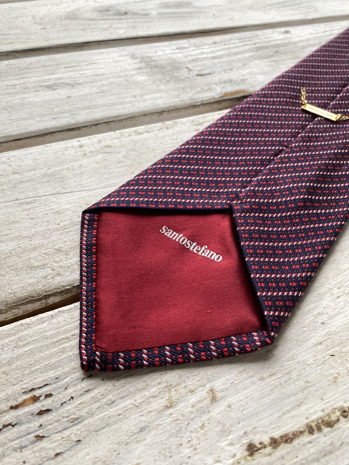 Designer × Santostefano Stefano Ricci Men’s Tie Pure Silk Geometric Size ONE SIZE - 8 Thumbnail