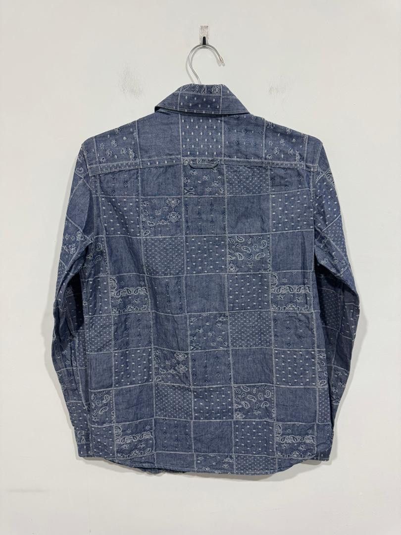 Designer Customellow Bandana Patchwork Shirt Size US M / EU 48-50 / 2 - 4 Thumbnail