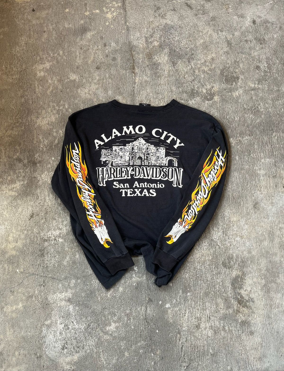 Harley Davidson Flaming Eagle🦅 90’s Harley Davidson Flaming Eagle Longsleeve Size US XL / EU 56 / 4 - 2 Thumbnail