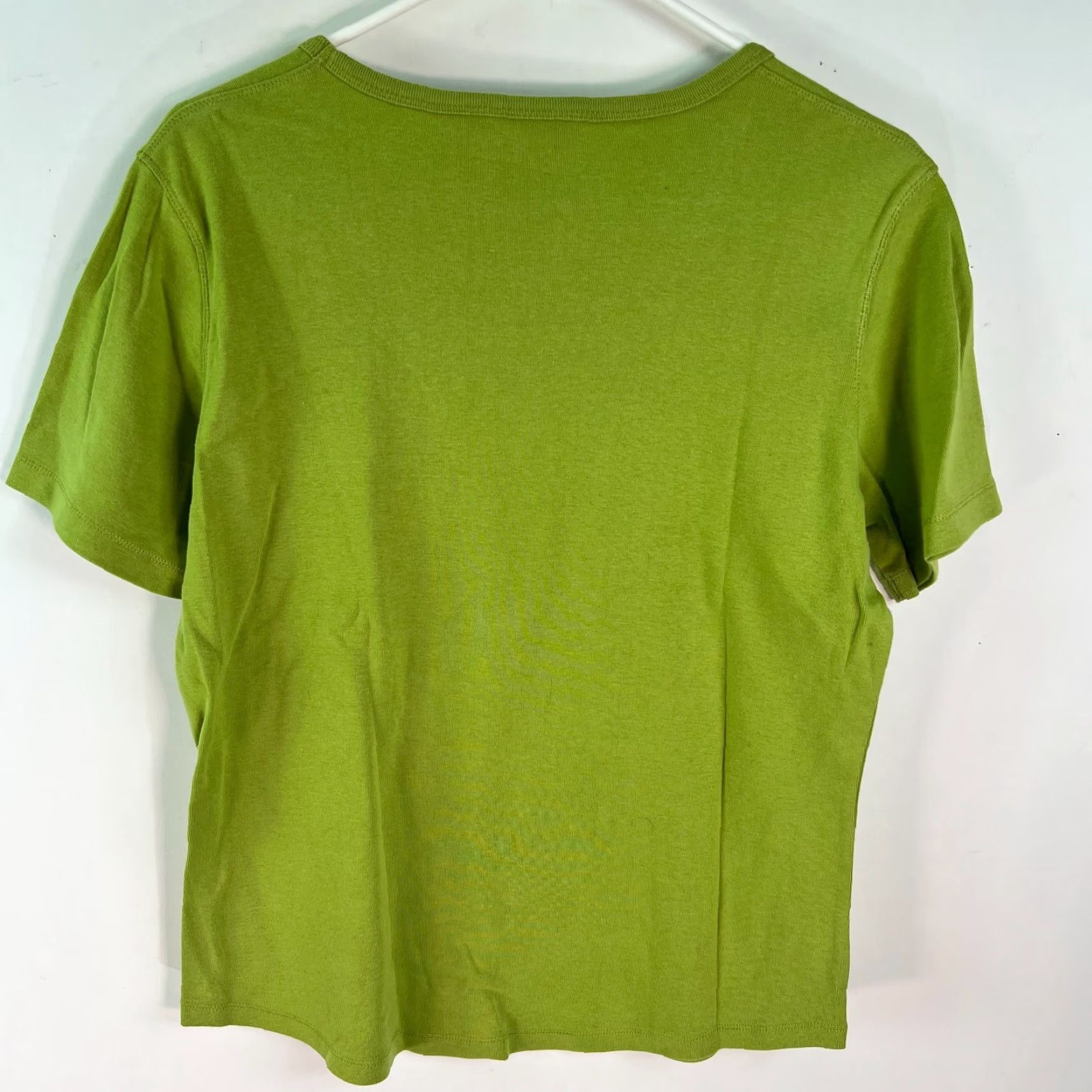 Vintage North Crest Womens Green Cotton Short Sleeves T Shirt M 10-12 Pullover Round Neck Classic Casual Shirt Size M / US 6-8 / IT 42-44 - 2 Thumbnail