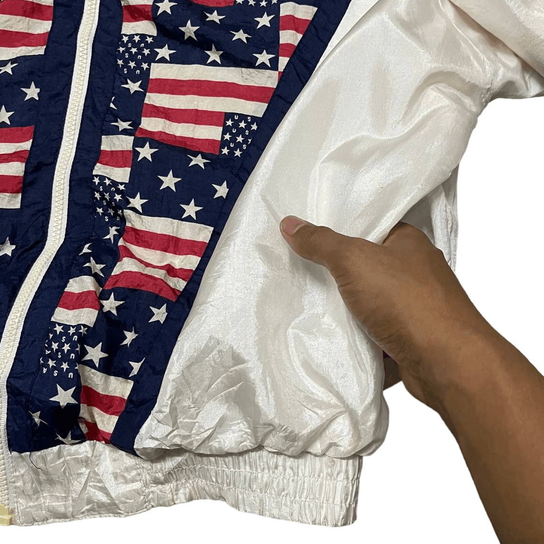 Japanese Brand Vintage Lavon USA Flag Light Jacket Size US L / EU 52-54 / 3 - 6 Thumbnail