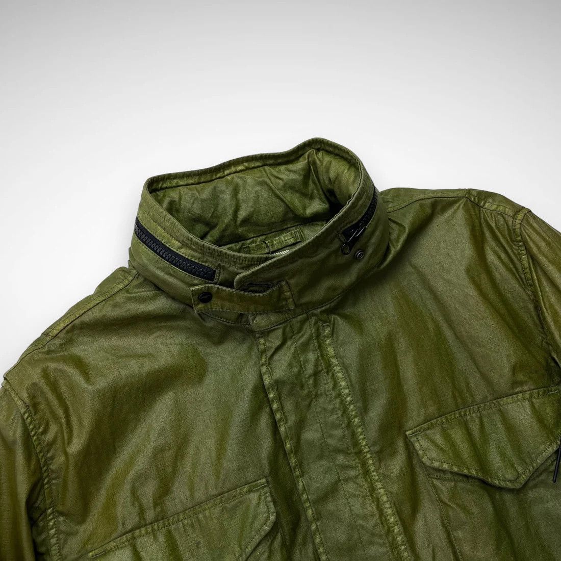 C.P. Company o1y1224 Logo Hooded Jacket in Military Green Size US S / EU 44-46 / 1 - 2 Thumbnail