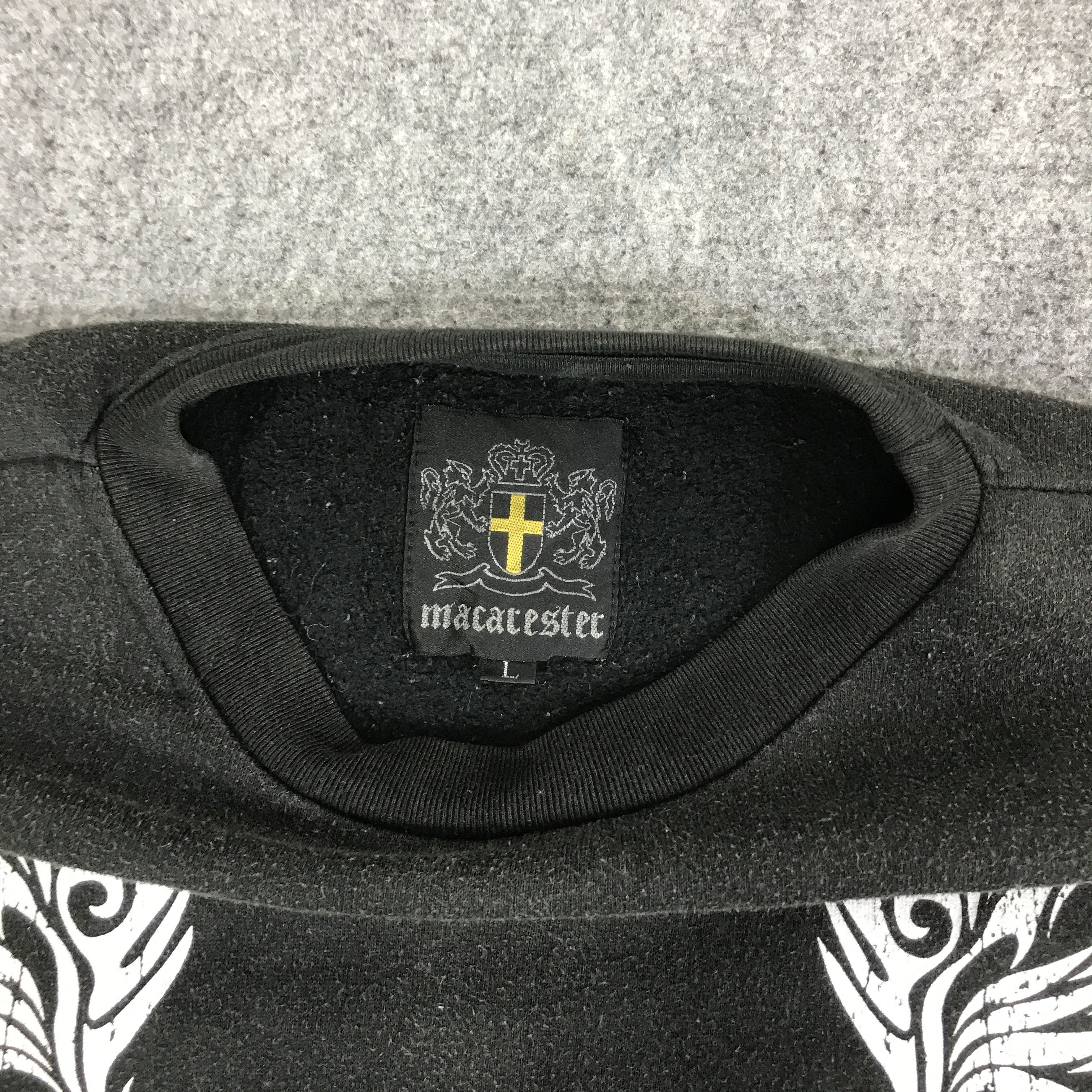 Japanese Brand macatestec punk style Japan sweatshirt K96B14 Size US L / EU 52-54 / 3 - 9 Thumbnail