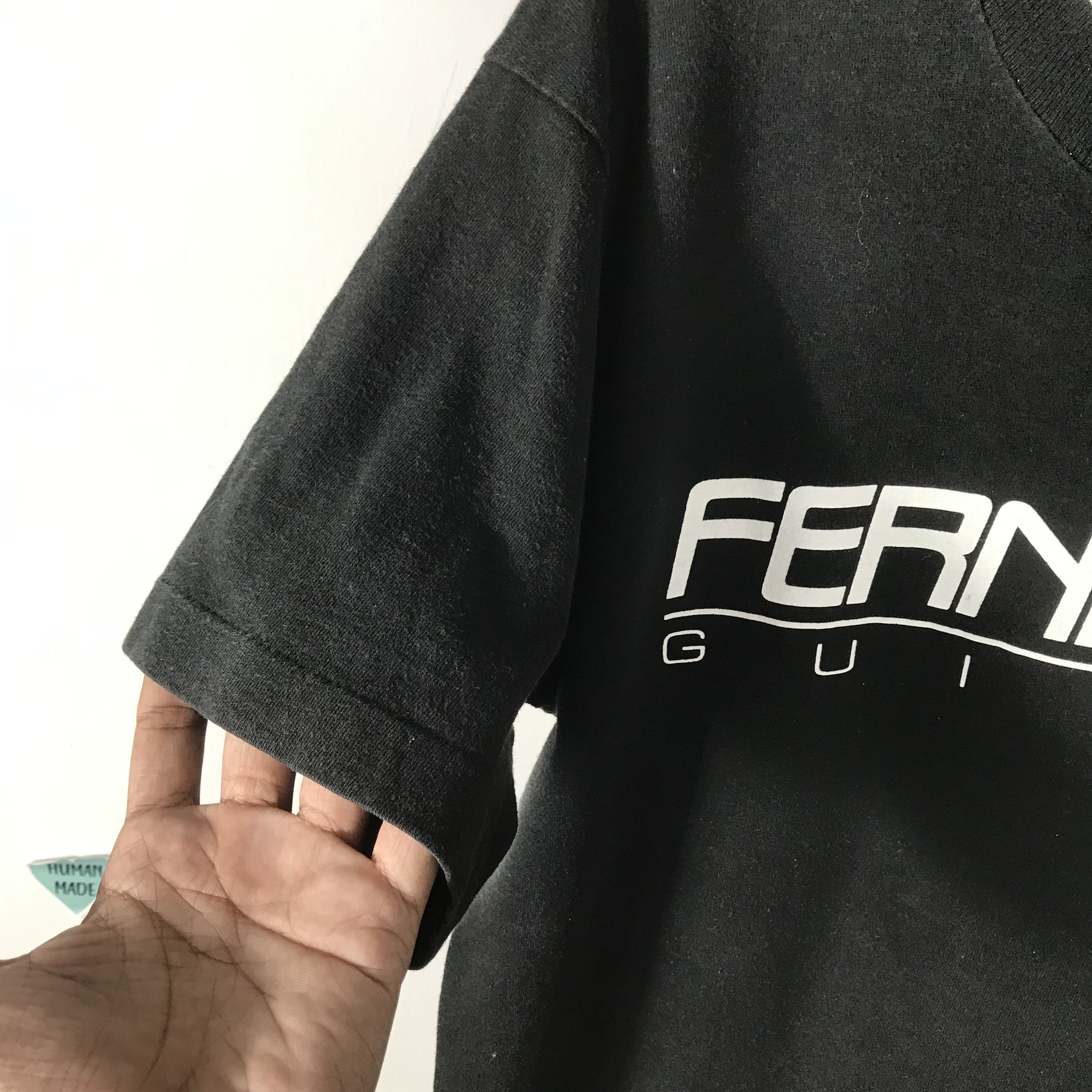 Fender Vintage 90s FERNANDES Guitar music promo t shirt faded black Size US L / EU 52-54 / 3 - 5 Thumbnail