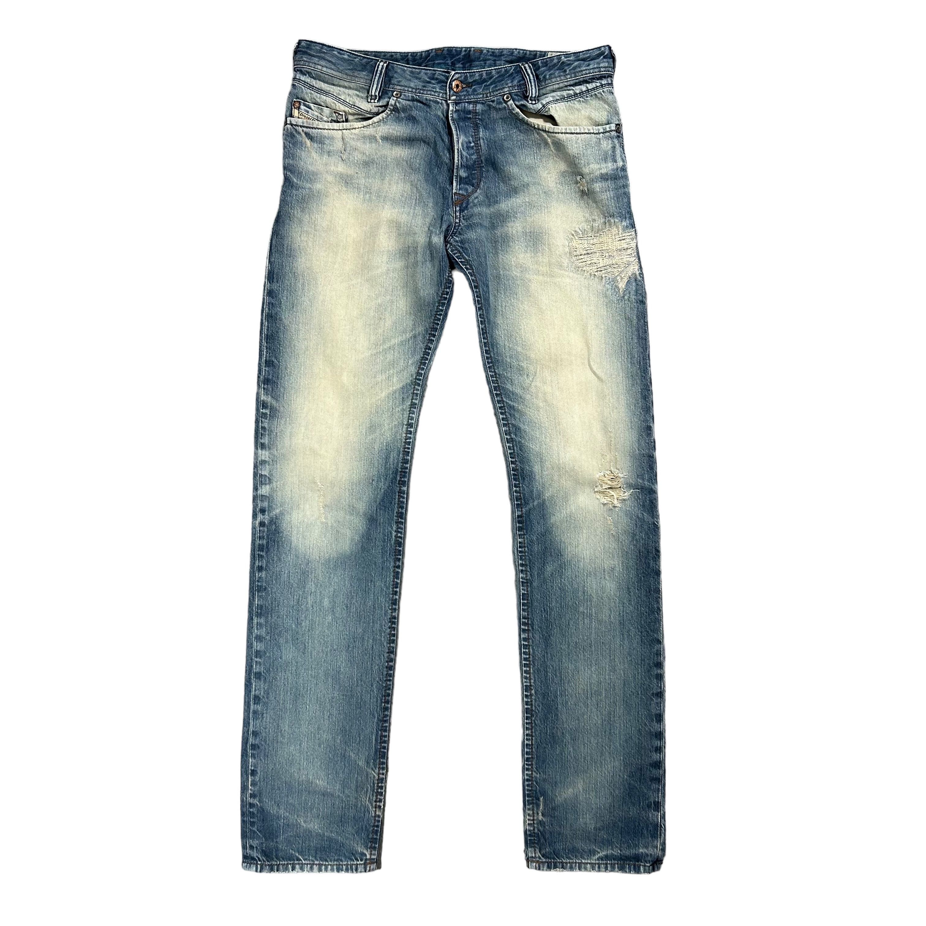 Diesel Diesel Iakop Regular Slim Tapered Blue Denim W33L34 Size US 33 - 1 Thumbnail