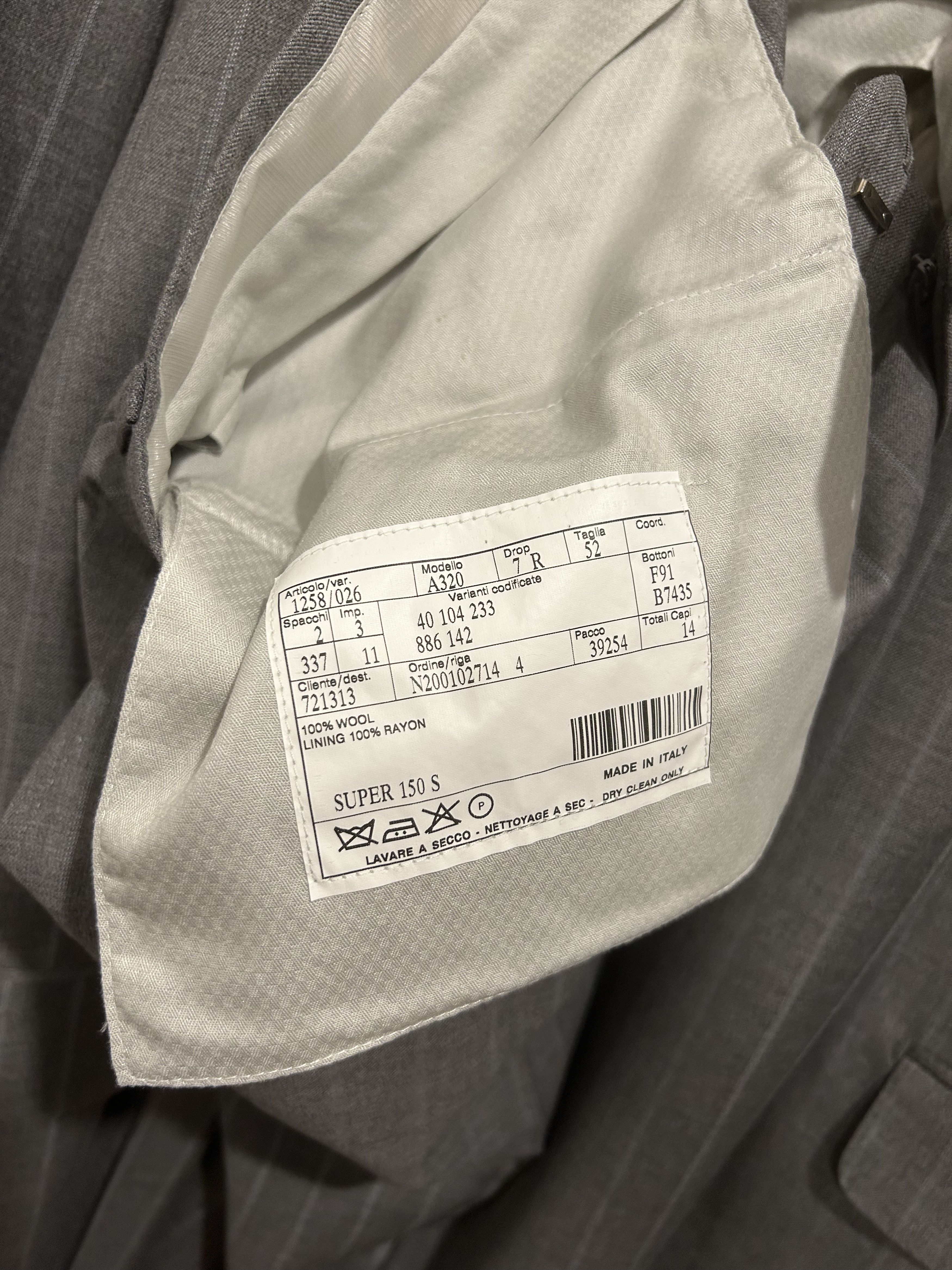 Other Vintage Custom Italian Behest Damiani Miami 2 Piece Suit Size 52R - 8 Thumbnail