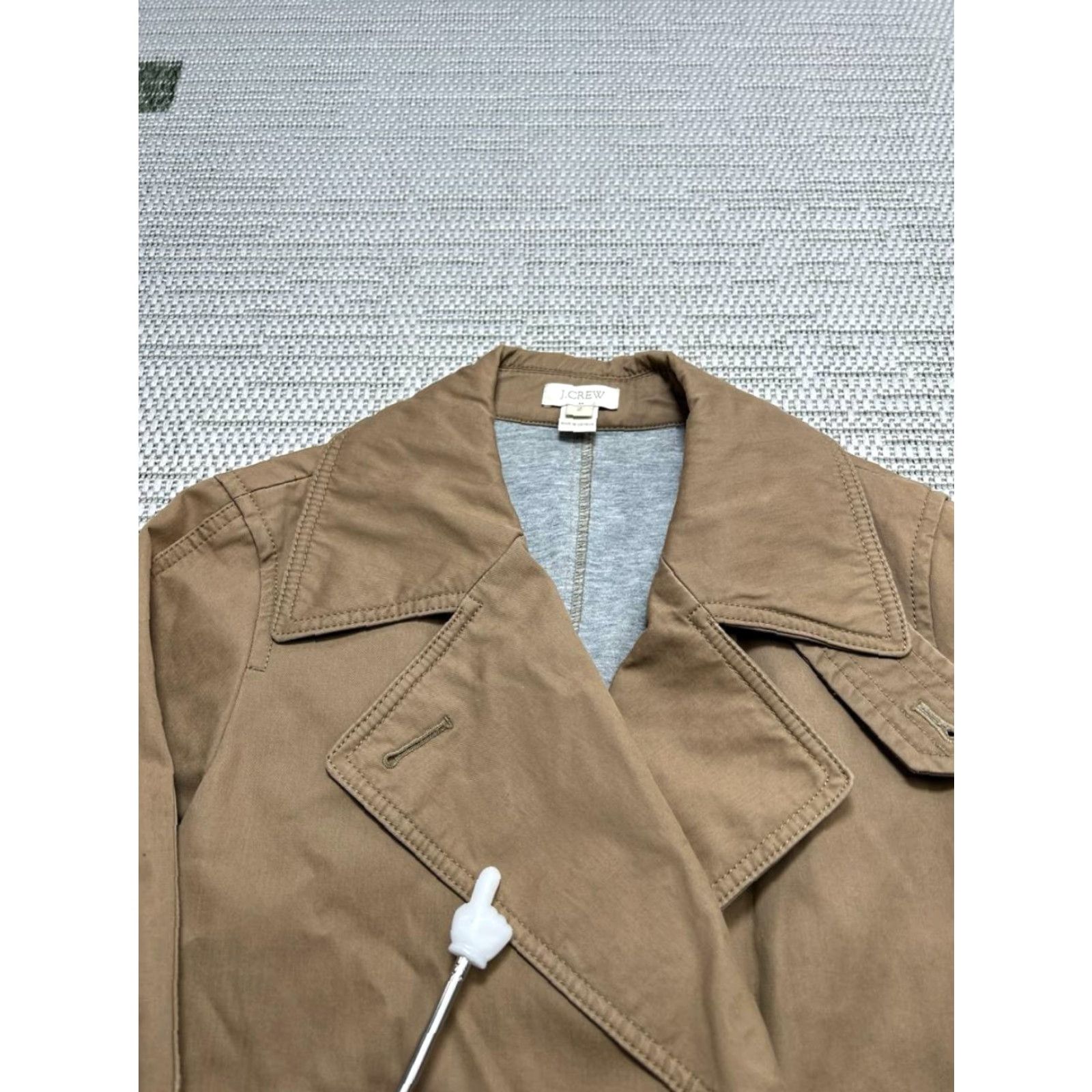 J.Crew VINTAGE J.Crew Overcoat Coat Womens 2 Brown Cotton Canvas Wool Insulation Winter Fall Regular Dry Clean Only Mens Womens Size XS / US 0-2 / IT 36-38 - 5 Thumbnail