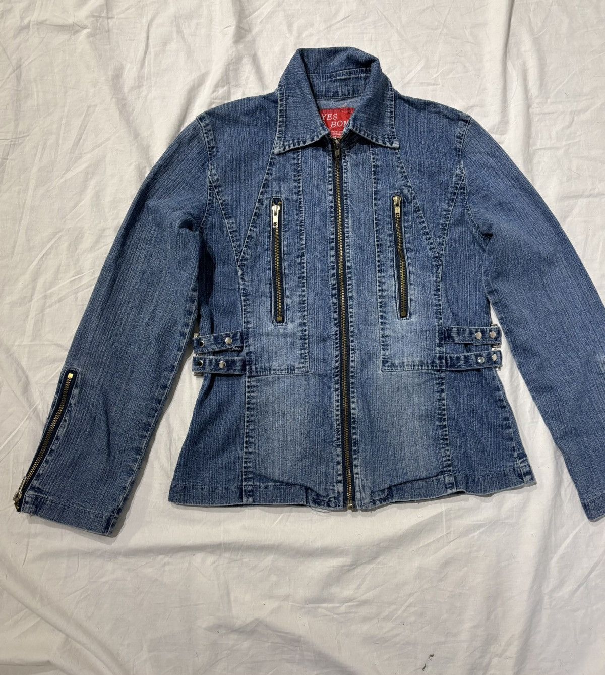 Vintage Vintage denim zip jacket Size S / US 4 / IT 40 - 3 Thumbnail
