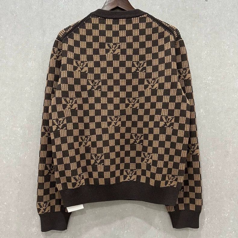Louis Vuitton louis vuitton checkered wool sweater size L Size US L / EU 52-54 / 3 - 2 Thumbnail