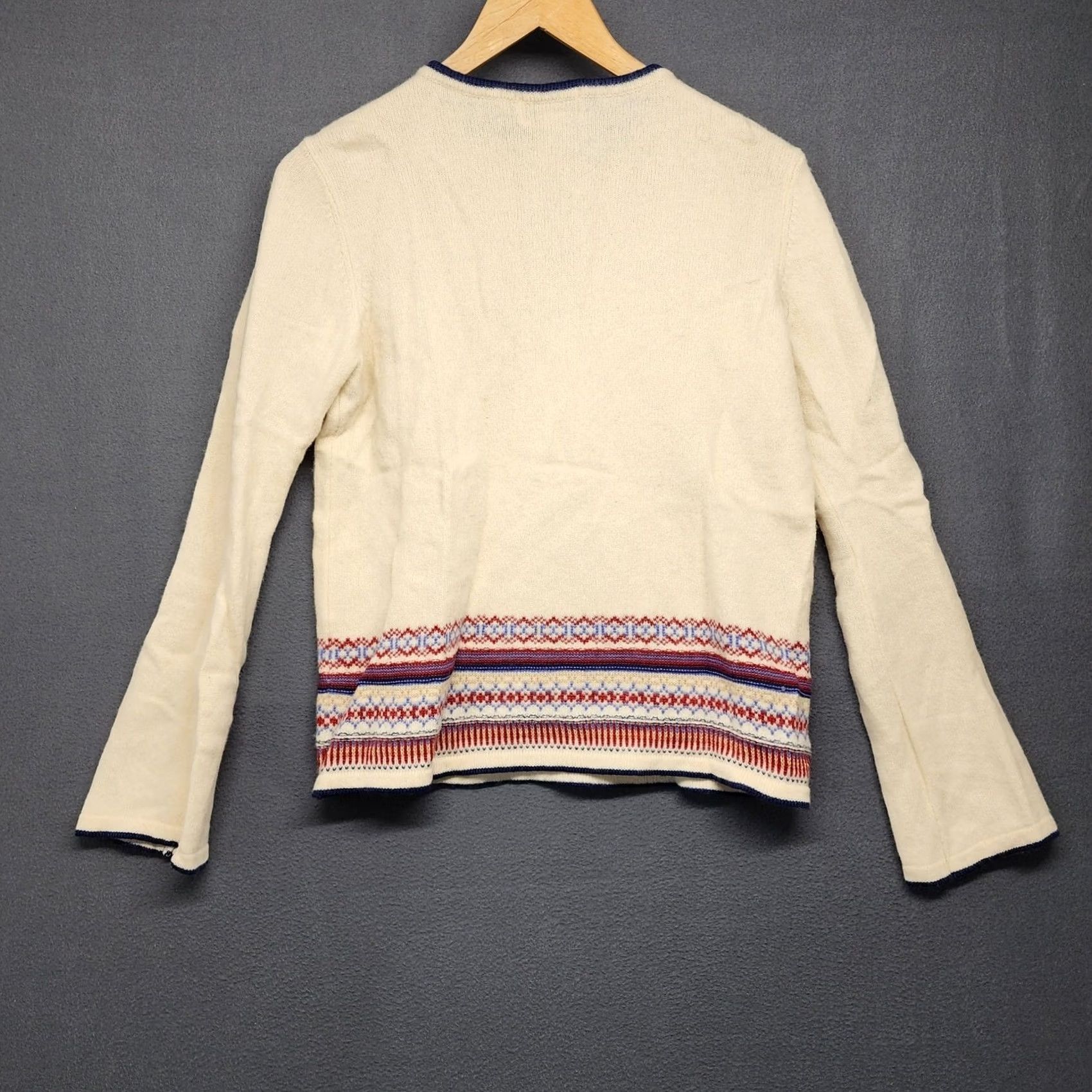 Vintage VINTAGE Westbound Sweater Womens Large 100% Lambswool Nordic Fair Isle Japan Size L / US 10 / IT 46 - 2 Thumbnail