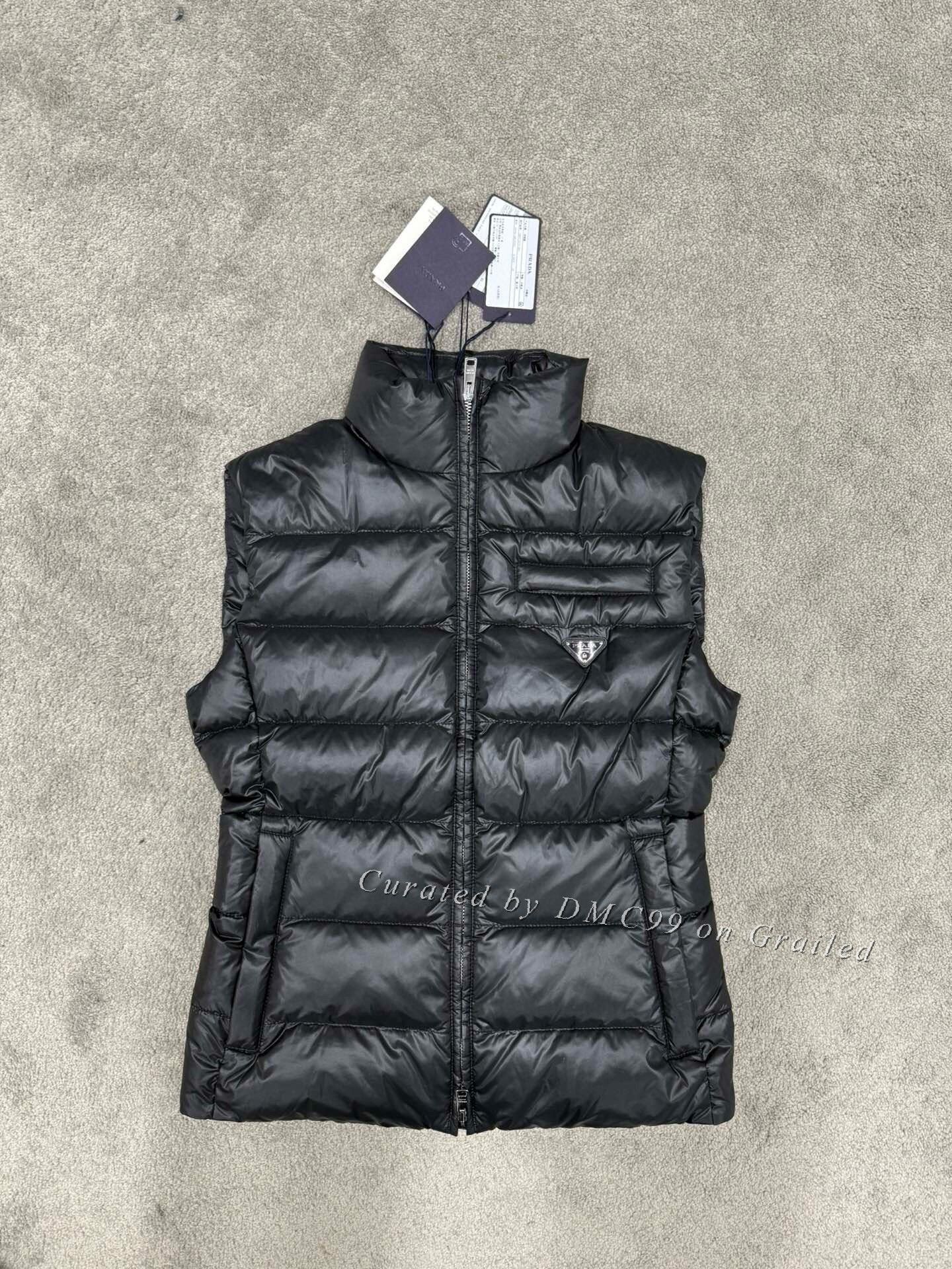 Prada × Vintage 🔥Archive Prada Women's Down Gilet/Prada Nylon