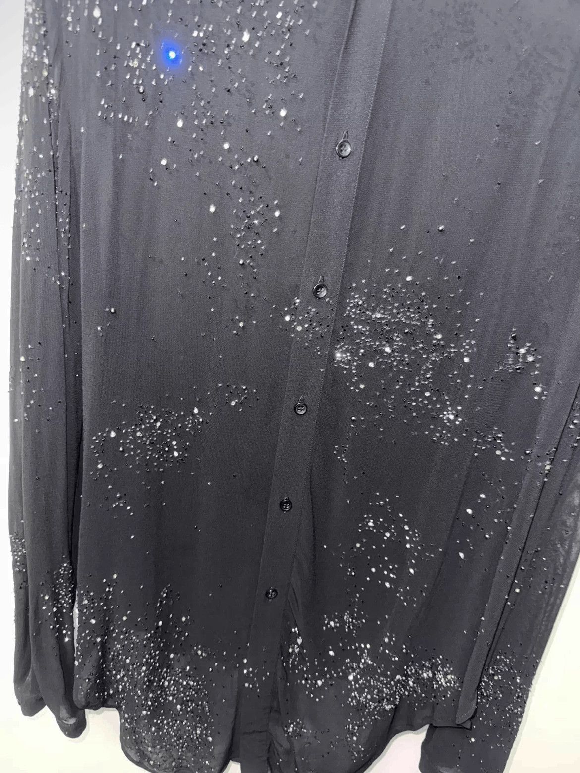 Saint Laurent Paris Sz 39 Saint Laurent Paris 20SS Crystal & Scale Shirt-2508 Size US L / EU 52-54 / 3 - 4 Thumbnail