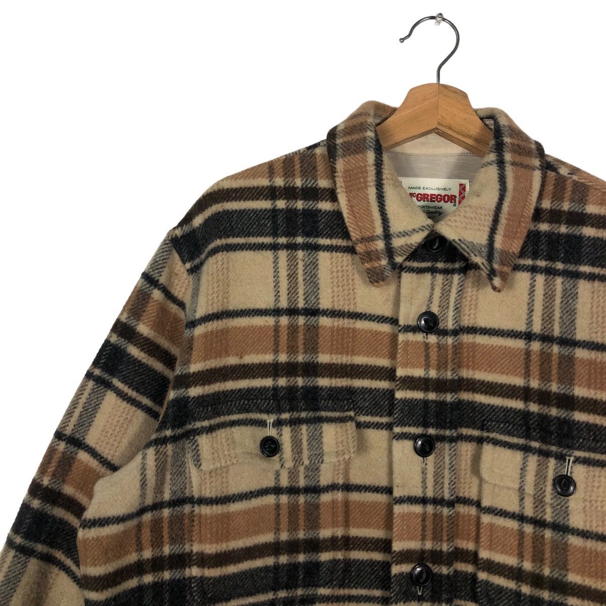 Japanese Brand 🔥90s Vintage Wool Work Jacket Mc Gregor Japan Tartan Design Size US M / EU 48-50 / 2 - 6 Thumbnail