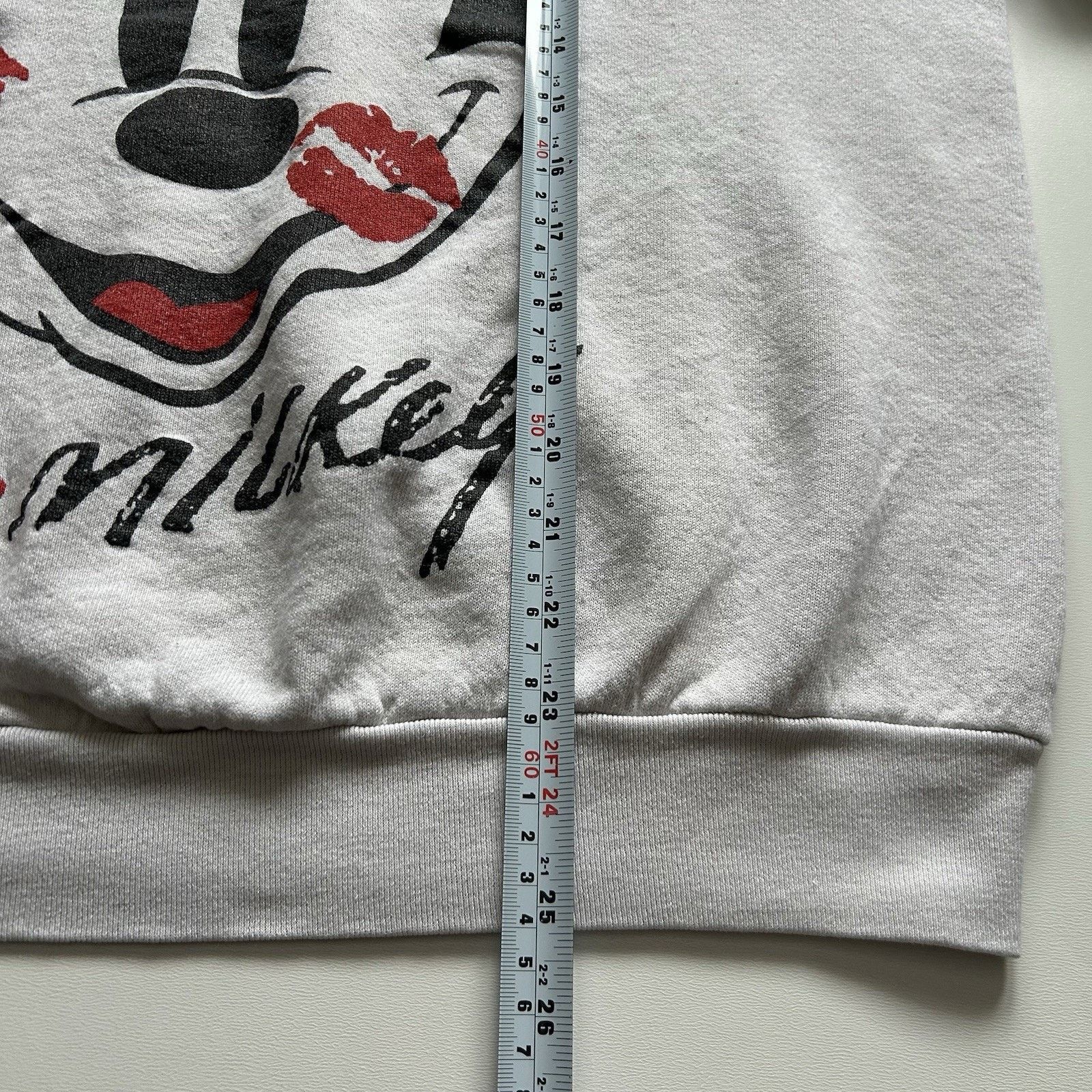 Disney × Vintage Vintage 90s Disney I Love Mickey Crewneck Small White Rare Size US S / EU 44-46 / 1 - 6 Thumbnail