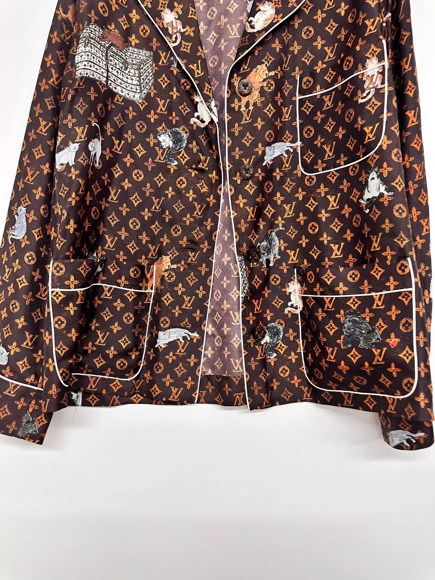 Louis Vuitton Louis Vuitton All Over Print Shirt 36 Size XS / US 0-2 / IT 36-38 - 5 Thumbnail