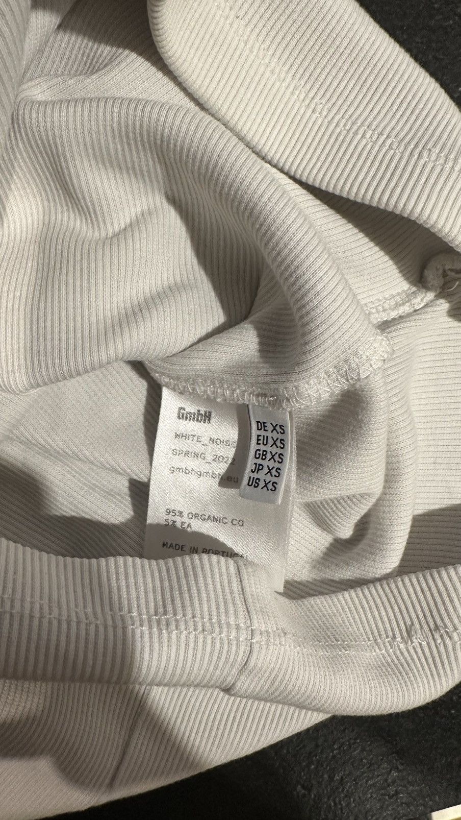 GmbH GmbH “White Noise” Ribbed Tank Top – XS (Spring 2022) Size US XS / EU 42 / 0 - 3 Thumbnail