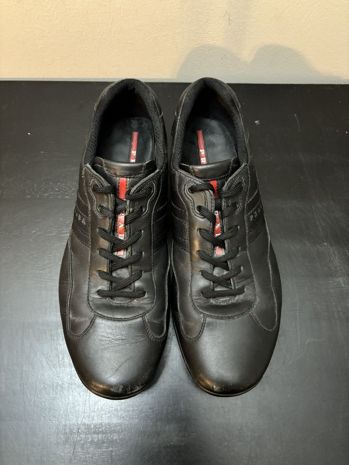 Prada Prada America’s Cup Retro Leather Eagle Black Size US 8.5 / EU 41-42 - 2 Thumbnail