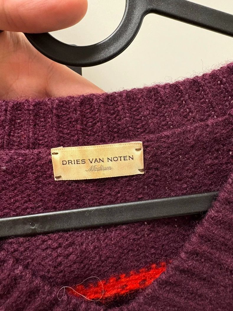 Dries Van Noten dries van noten Red wool sweater 2506-Nextarrow Size US M / EU 48-50 / 2 - 3 Thumbnail