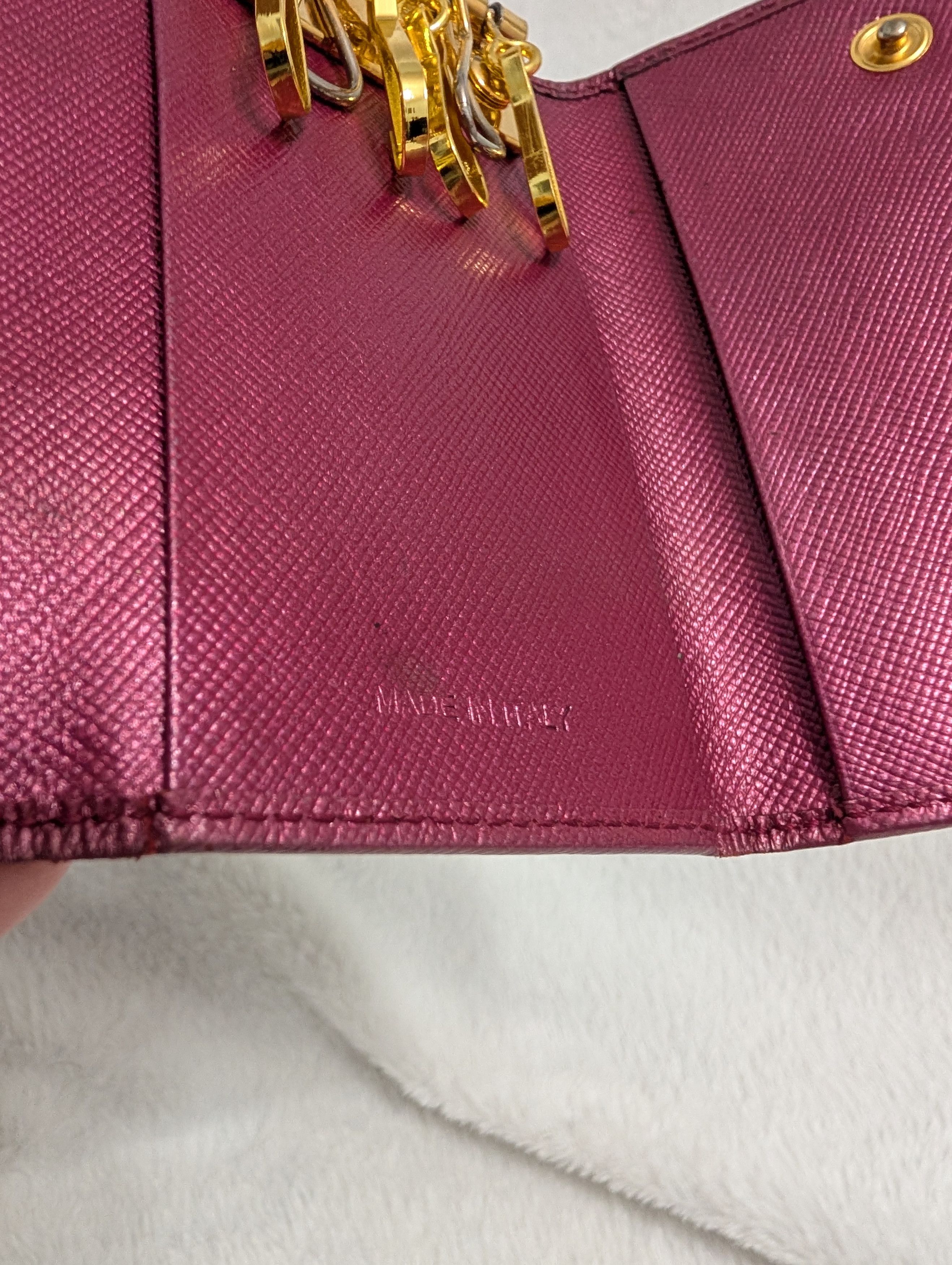 Prada Authentic Prada Metallic Key Wallet Size ONE SIZE - 11 Thumbnail
