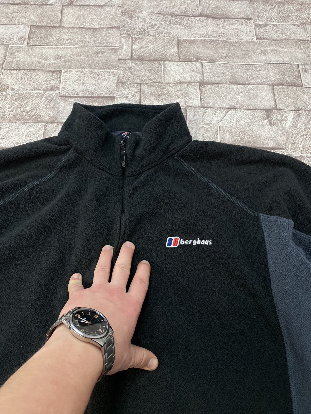 Berghaus × Japanese Brand × Mountain Hardwear Berghaus Black Quarter Zip Techwear Fleece Men’s XXl Size US XL / EU 56 / 4 - 6 Thumbnail