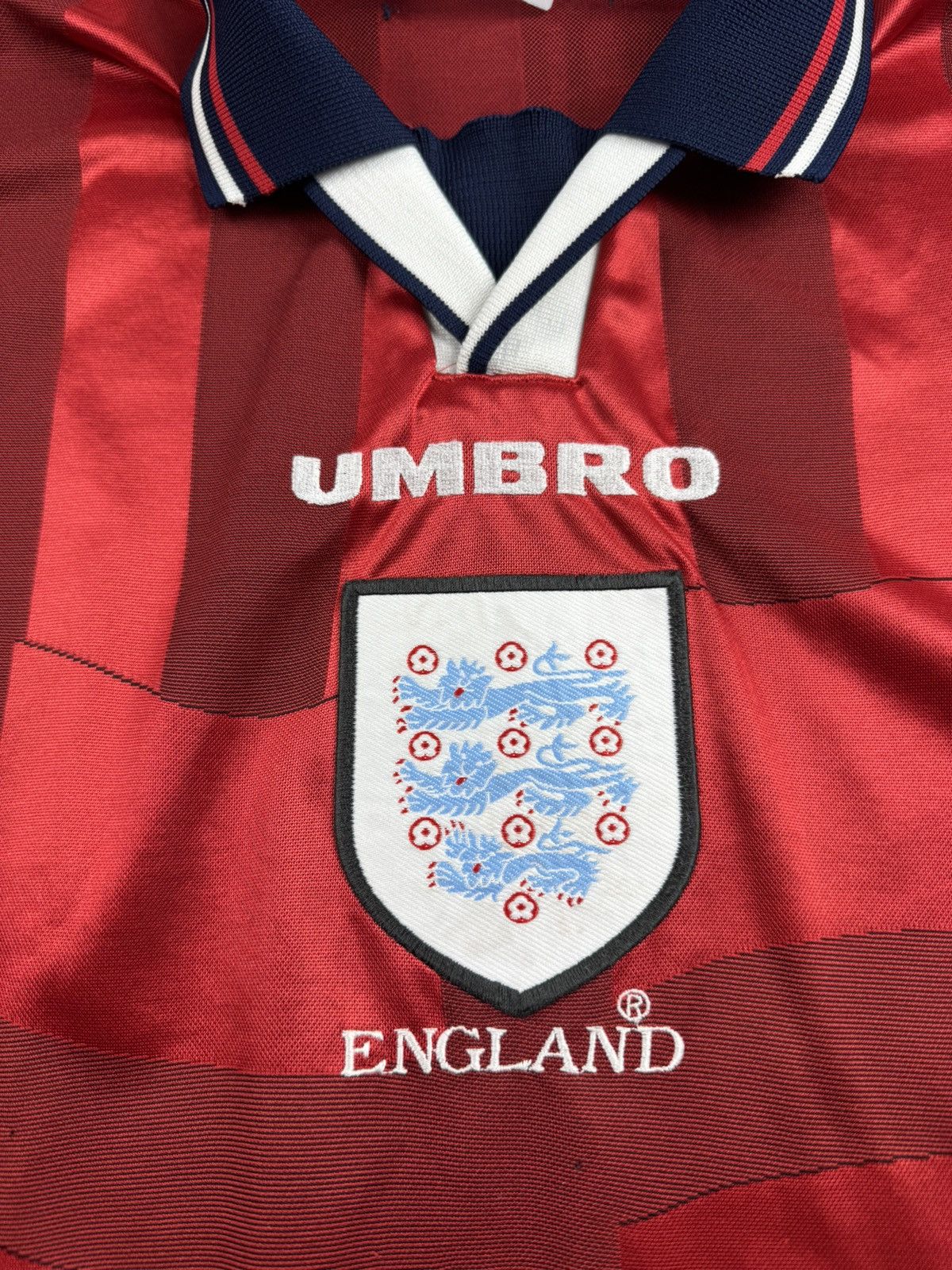 Other England 1997 1998 National Vintage Away Umbro Soccer Football T Shirt Jersey Tee Size US XL / EU 56 / 4 - 7 Thumbnail