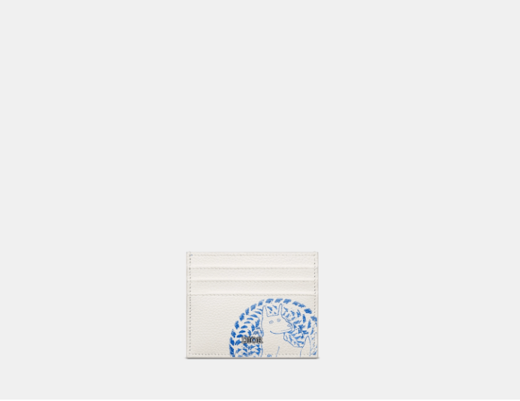 Dior o1w1db11025 2ESCH1 Size : OS / Card Holder in White/Blue Size ONE SIZE - 1 Thumbnail
