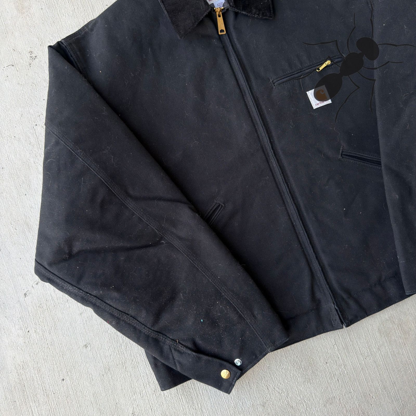 Carhartt × Vintage Carhartt J001 black Detroit work wear jacket Size US XXL / EU 58 / 5 - 2 Thumbnail