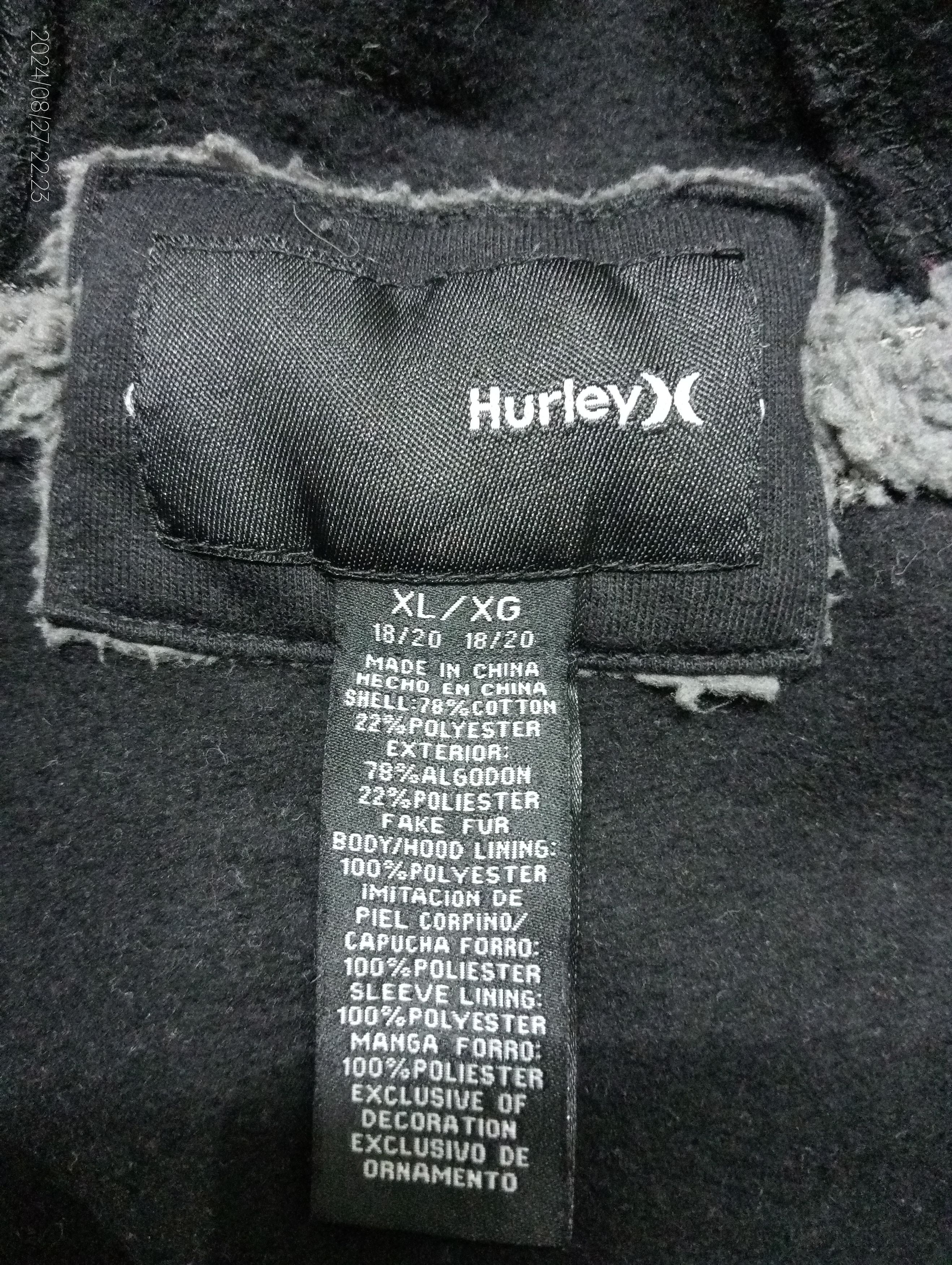 Hurley Hurley Big Logo Embroidery Pullover Hoodie Size US XL / EU 56 / 4 - 2 Thumbnail