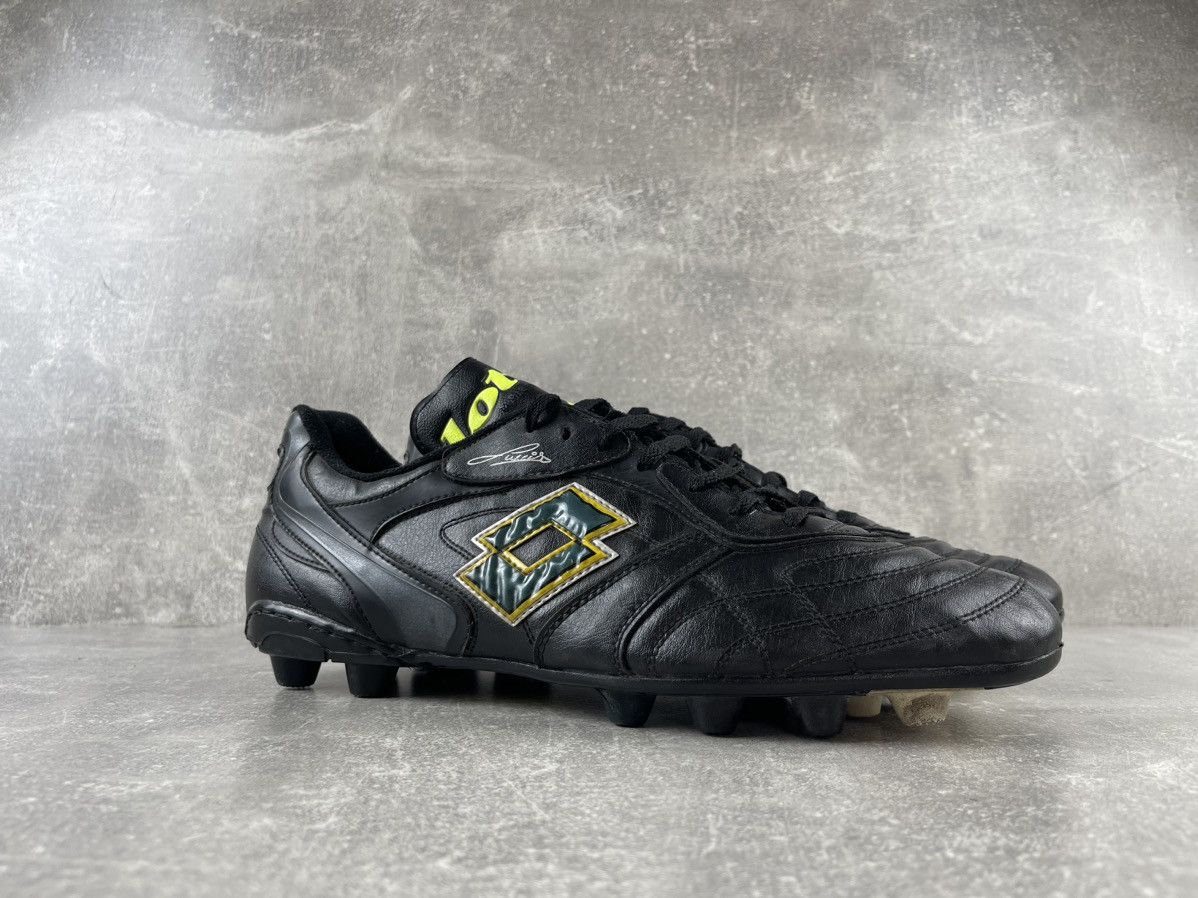 Lotto Sport × Vintage Lotto Calcio Ruud Gullit 00s Black Leather Soccer Sneakers Size US 13 / EU 46 - 2 Thumbnail