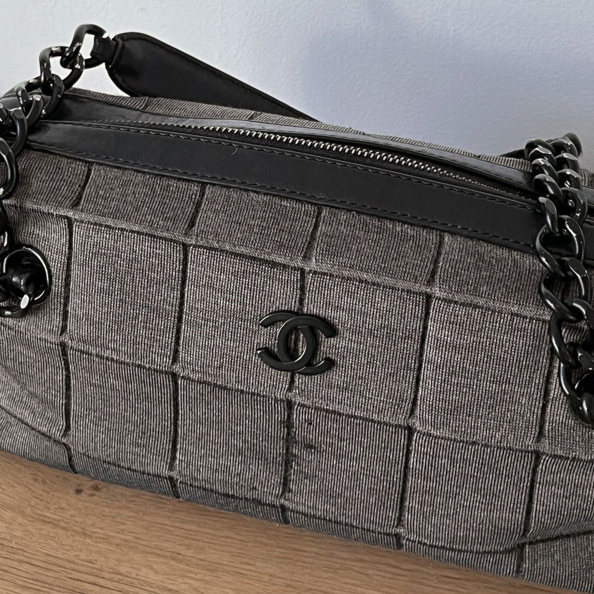 Chanel Chanel Jersey Chocolate Bar Bowler Bag Size ONE SIZE - 4 Thumbnail