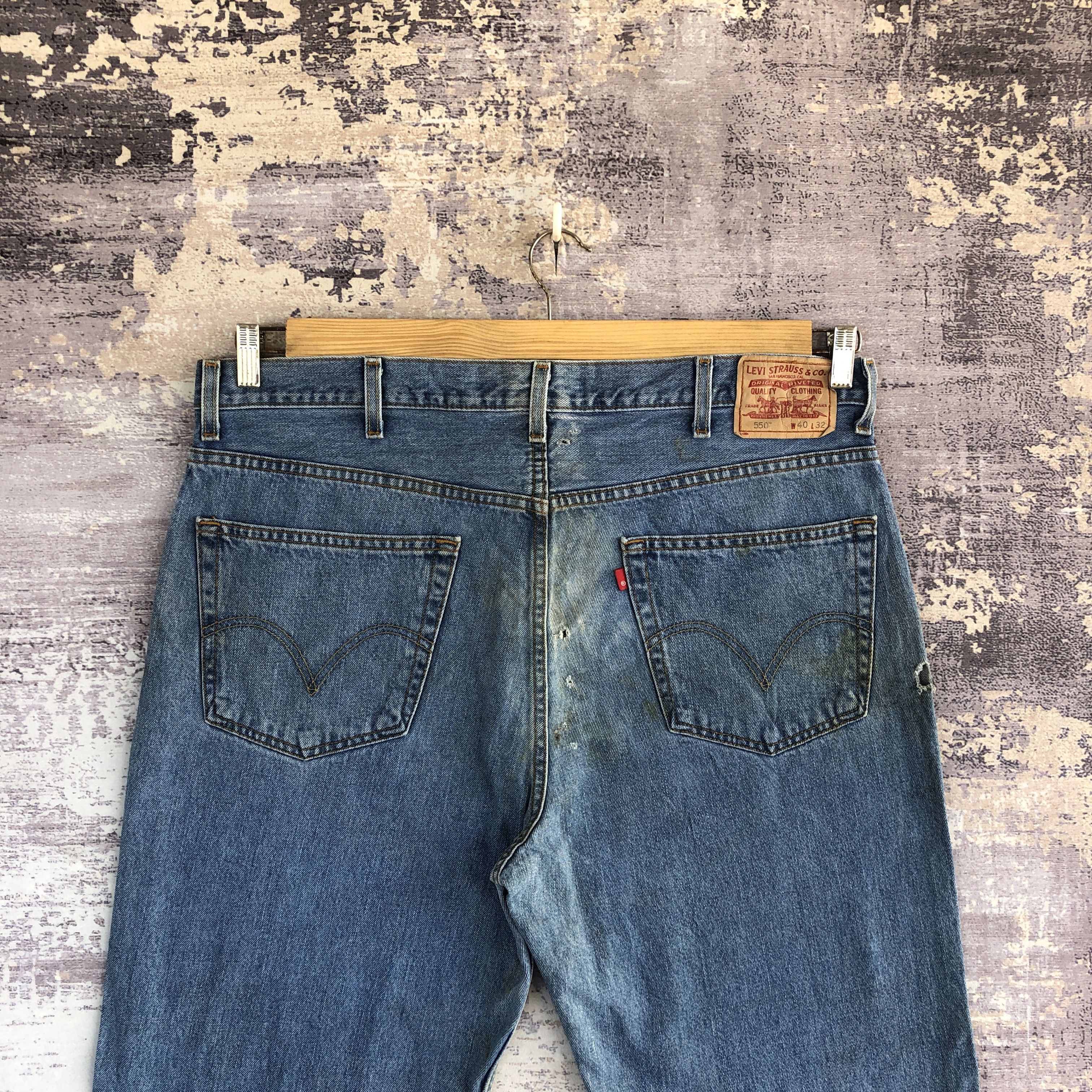 Levi's Vintage Levis Baggy Jeans Distressed Levi's Faded Denim Size US 40 / EU 56 - 4 Thumbnail