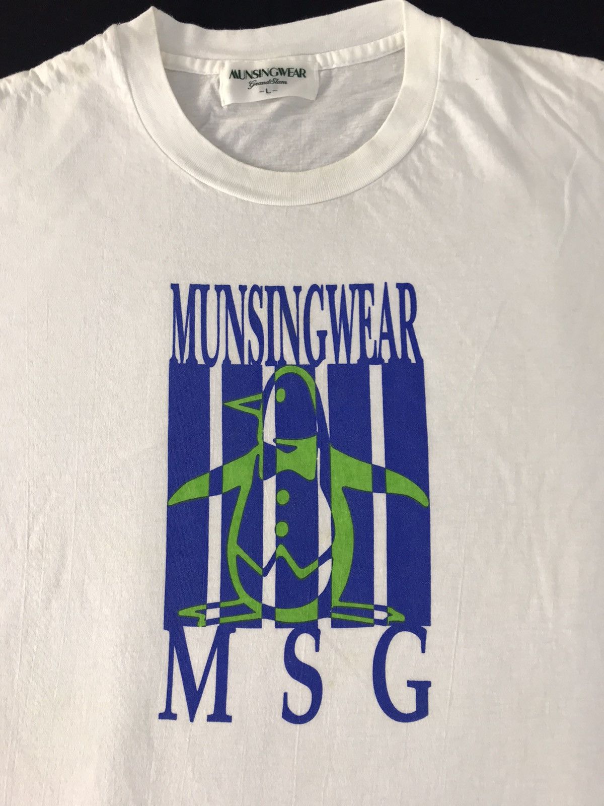 Japanese Brand 90s Munsingwear MSG Grand Slam Printed Tee Size US M / EU 48-50 / 2 - 4 Thumbnail