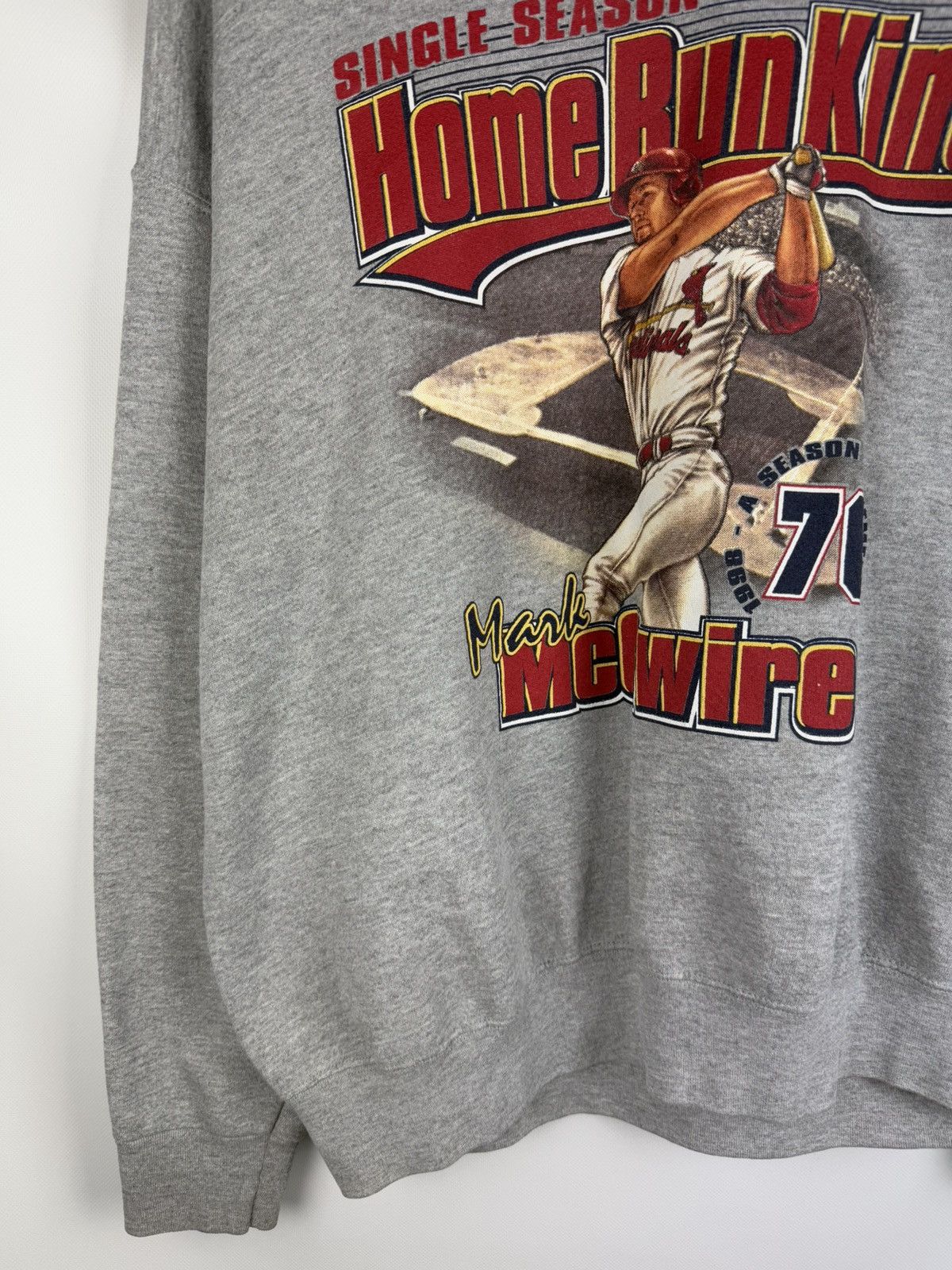 Lee × MLB × Vintage St Louis Cardinals Mark McGwire Home Run King 98 Sweatshirt Size US XL / EU 56 / 4 - 7 Thumbnail