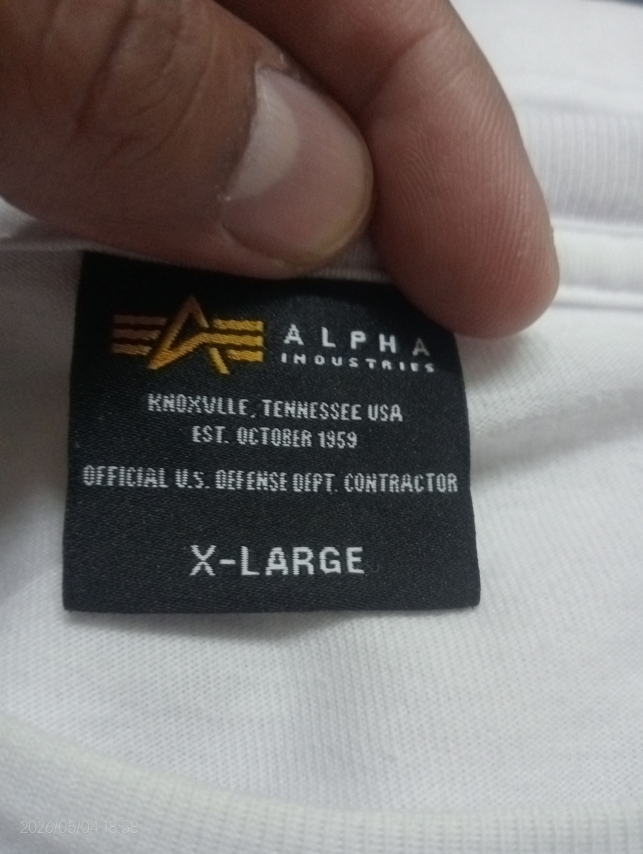 Alpha Industries Vintage Alpha Industries Long Sleeve Tshirt Size US XL / EU 56 / 4 - 3 Thumbnail
