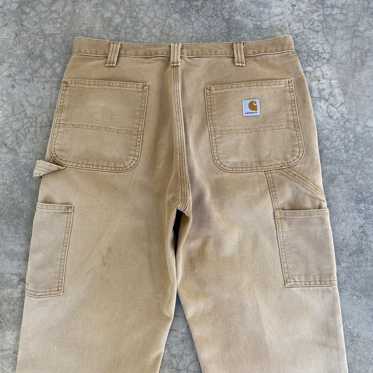 Carhartt VTG Carhartt Double Knee Faded Tan Splatter Painter Pants Size US 33 - 16 Thumbnail