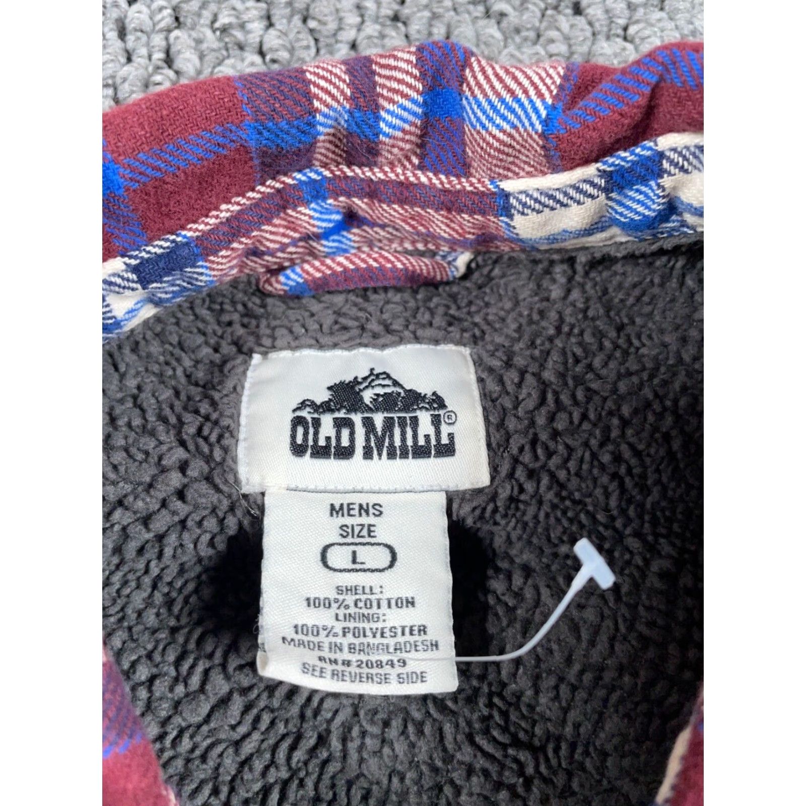 Vintage VINTAGE Sherpa Lined Flannel Shirt Jacket Adult Large Red Blue Plaid Heavyweight Shacket Mens Large Red Plaid 90s Retro Grunge Pockets Size US L / EU 52-54 / 3 - 3 Thumbnail