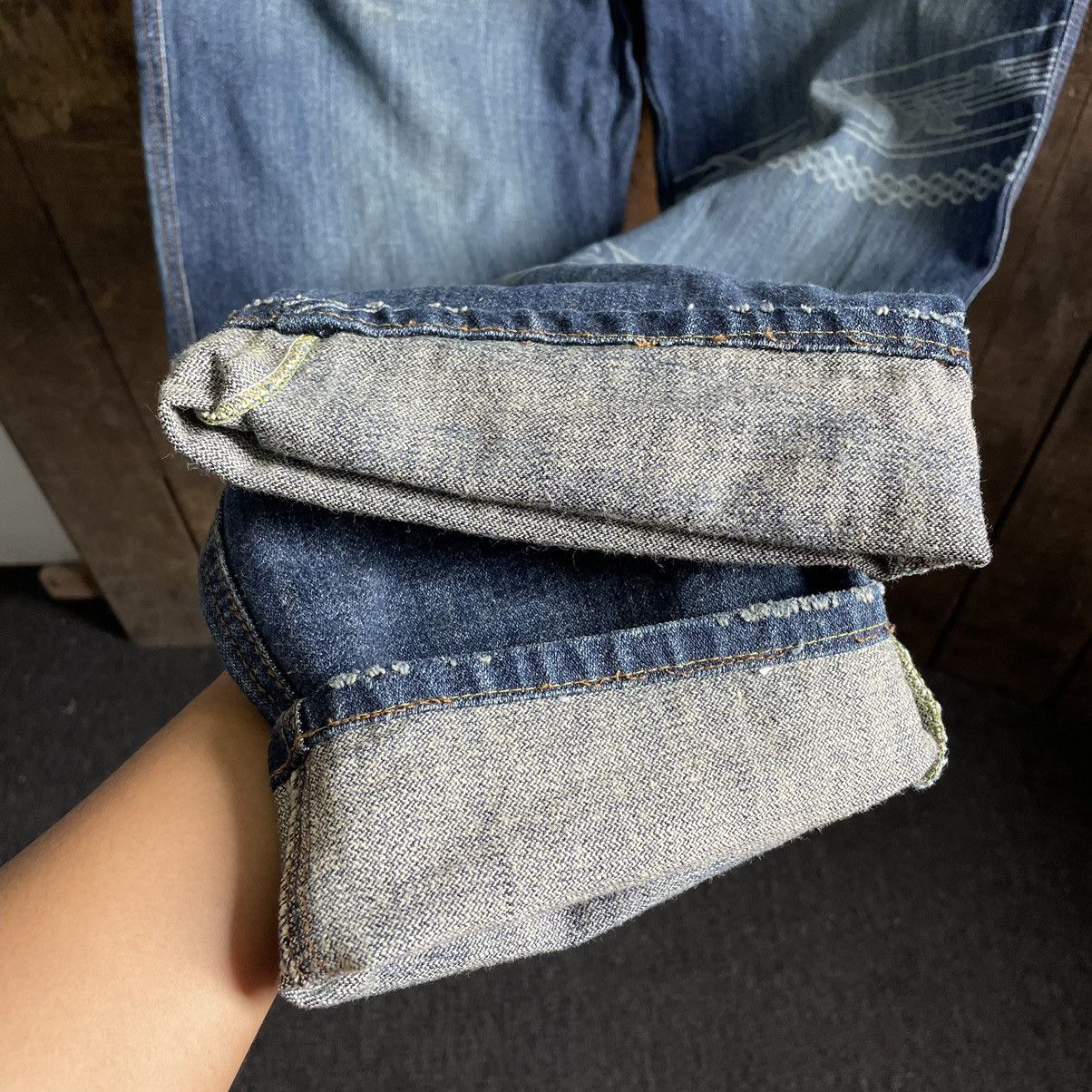 Marithe + Francois Girbaud Marithe Francois Girbaud Denim Jeans Size US 34 / EU 50 - 8 Thumbnail