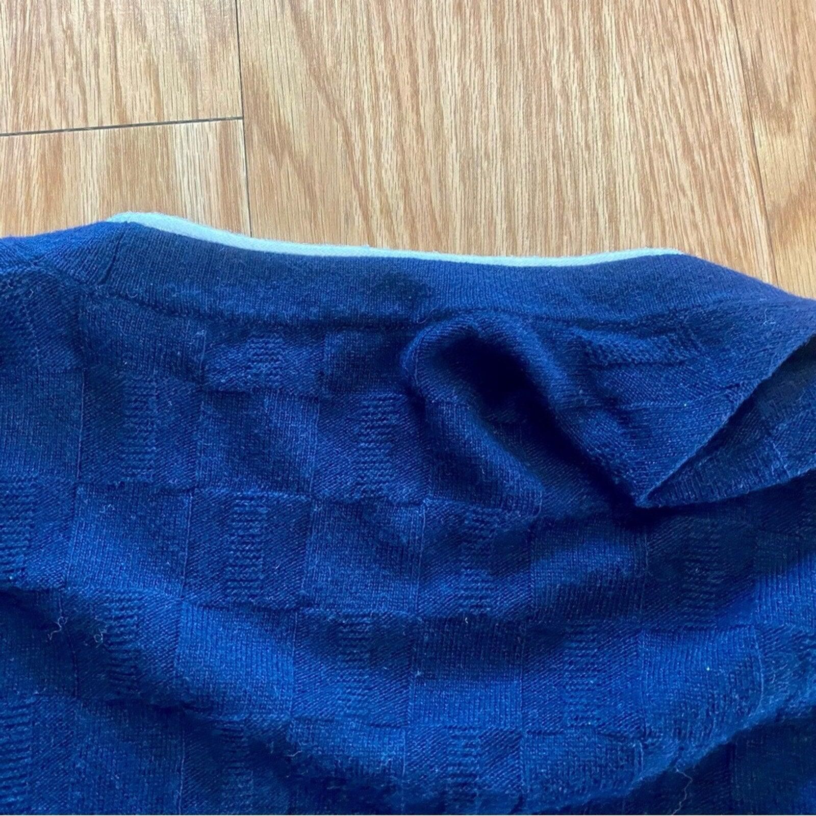Other Draper James Blue Wool Cashmere Cardigan Womens Medium Large Size M / US 6-8 / IT 42-44 - 9 Thumbnail