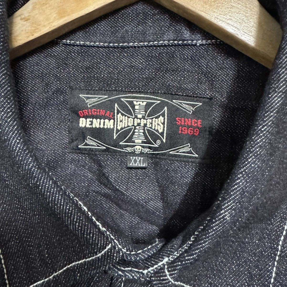 West Coast Choppers West Coast Choppers Pearl Snap Western Denim Shirt Heavy Size US XXL / EU 58 / 5 - 20 Thumbnail