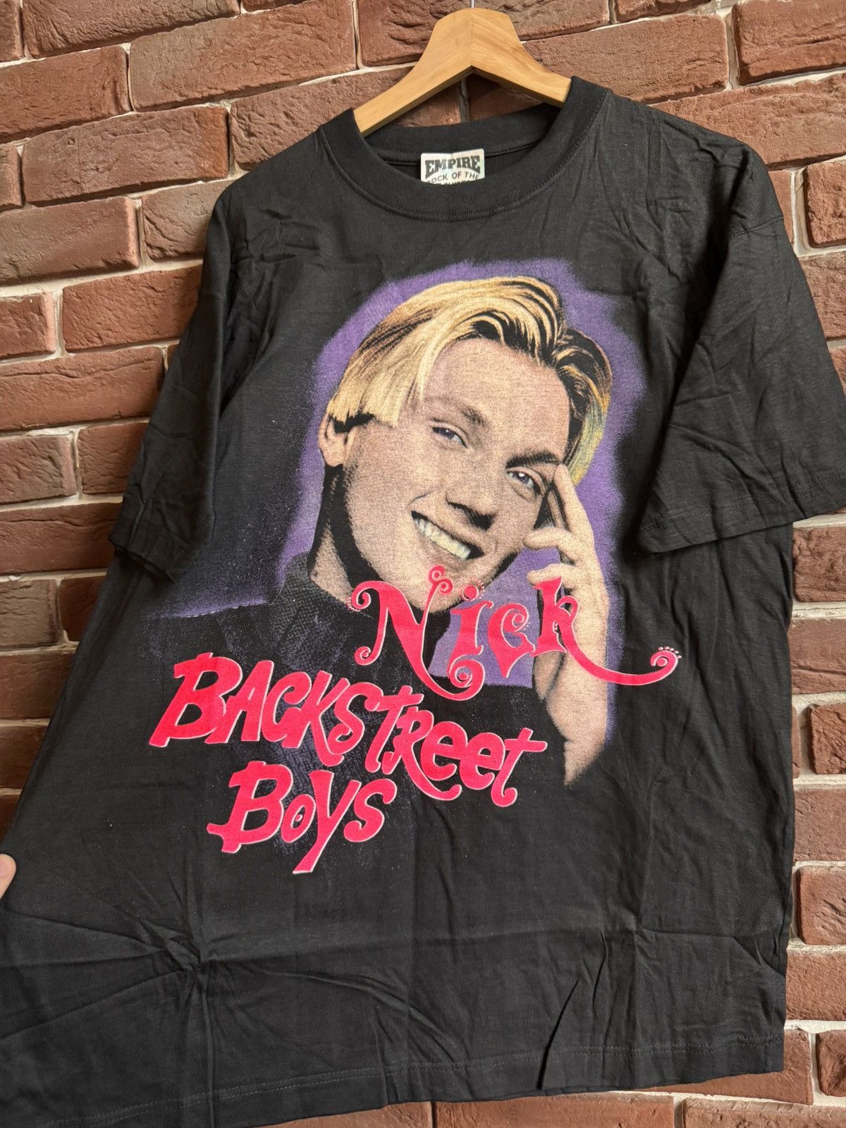 Band Tees Nick Backstreet Boys 90s Vintage Tshirt Empire Bootleg Large Size US L / EU 52-54 / 3 - 3 Thumbnail