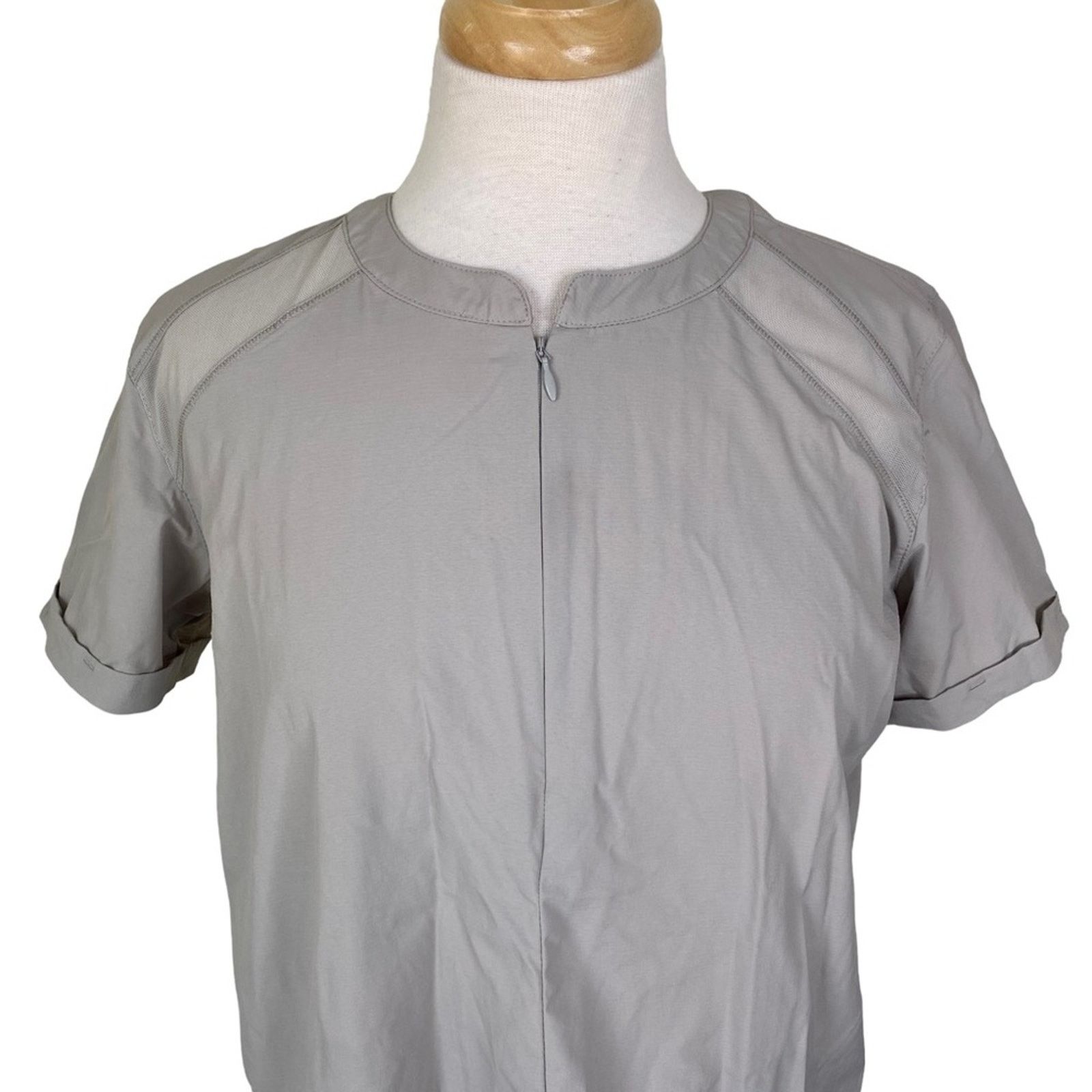 Other INDYGENA Lomo Roll Tab Short Sleeve Top Gray Thunder Size L / US 10 / IT 46 - 4 Thumbnail
