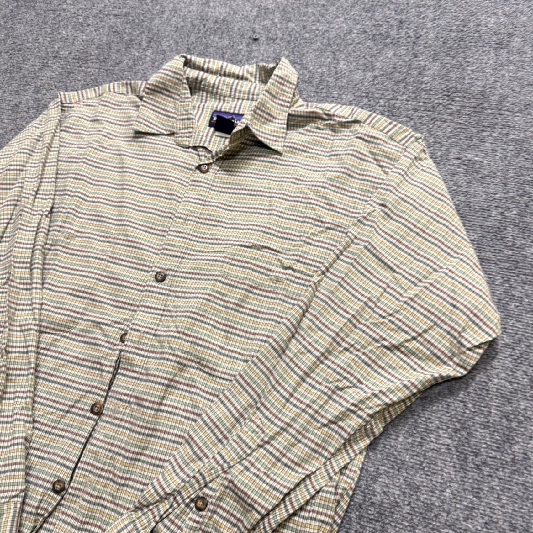 Patagonia Patagonia Pima Cotton Shirt Mens M Blue Plaid Long Sleeve Button Up Size US M / EU 48-50 / 2 - 2 Thumbnail