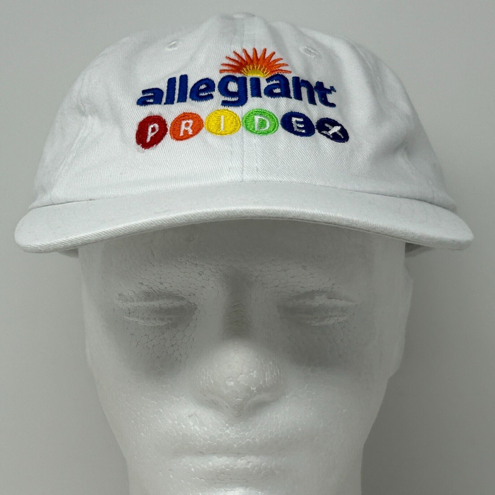 Vintage Allegiant Air Gay Pride Hat Baseball Cap LGBTQ Airlines Size ONE SIZE - 2 Thumbnail