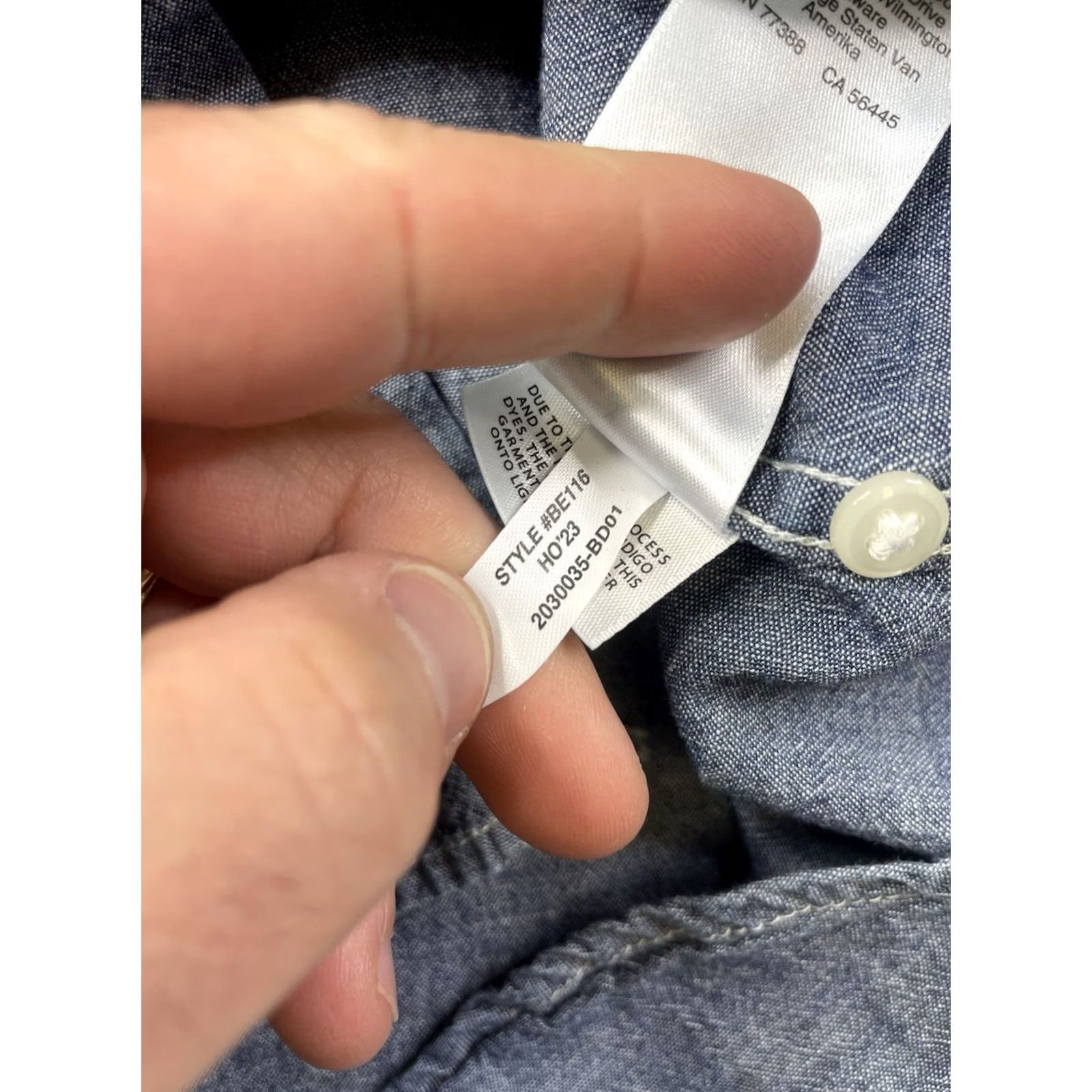J.Crew J. Crew Shirt Button-Up Slim Chambray Cotton Blue Long Sleeve Button-Down XS-XL Size US XL / EU 56 / 4 - 8 Thumbnail
