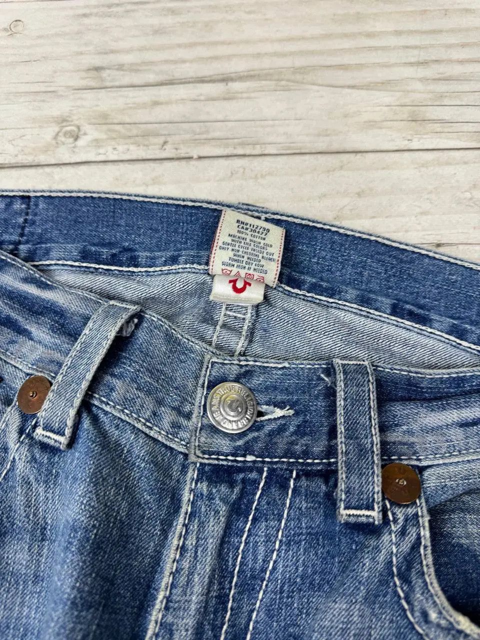 True Religion Vintage True Religion Ricky Baggy Denim Jeans 90s Y2K Size US 36 / EU 52 - 10 Thumbnail