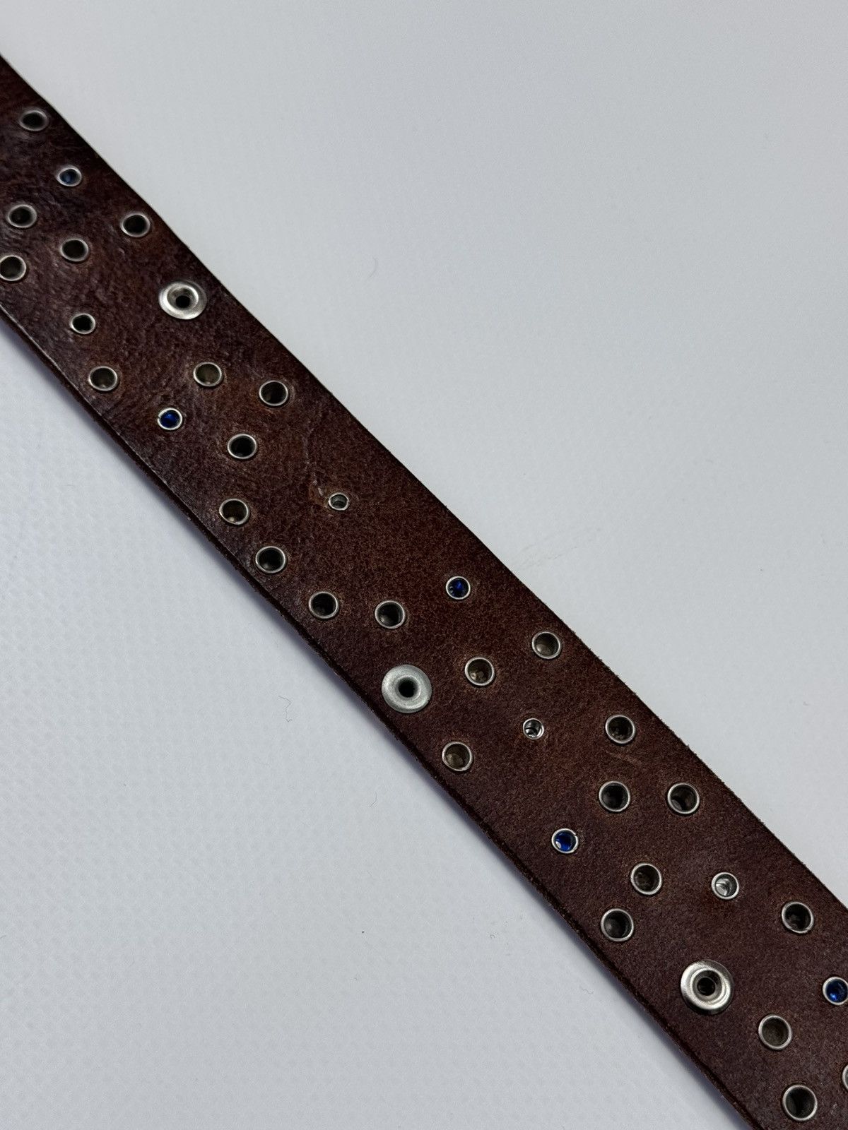 Other Y2k NURAGE Rhinestone Leather Belt Crystal Embellished Size ONE SIZE - 9 Thumbnail