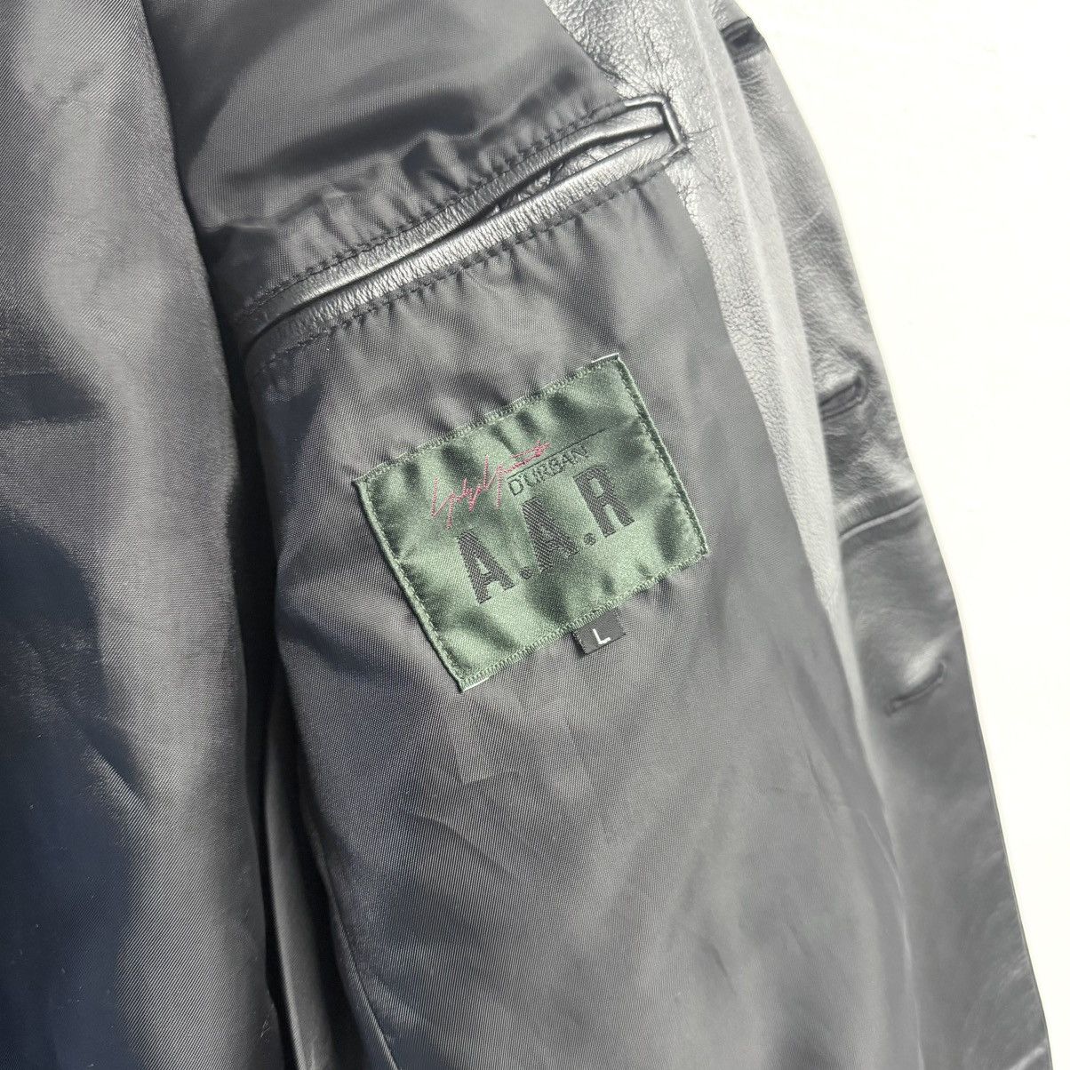 Yohji Yamamoto Yohji Yamamoto AAR Leather Blazer jacket Size US L / EU 52-54 / 3 - 7 Thumbnail