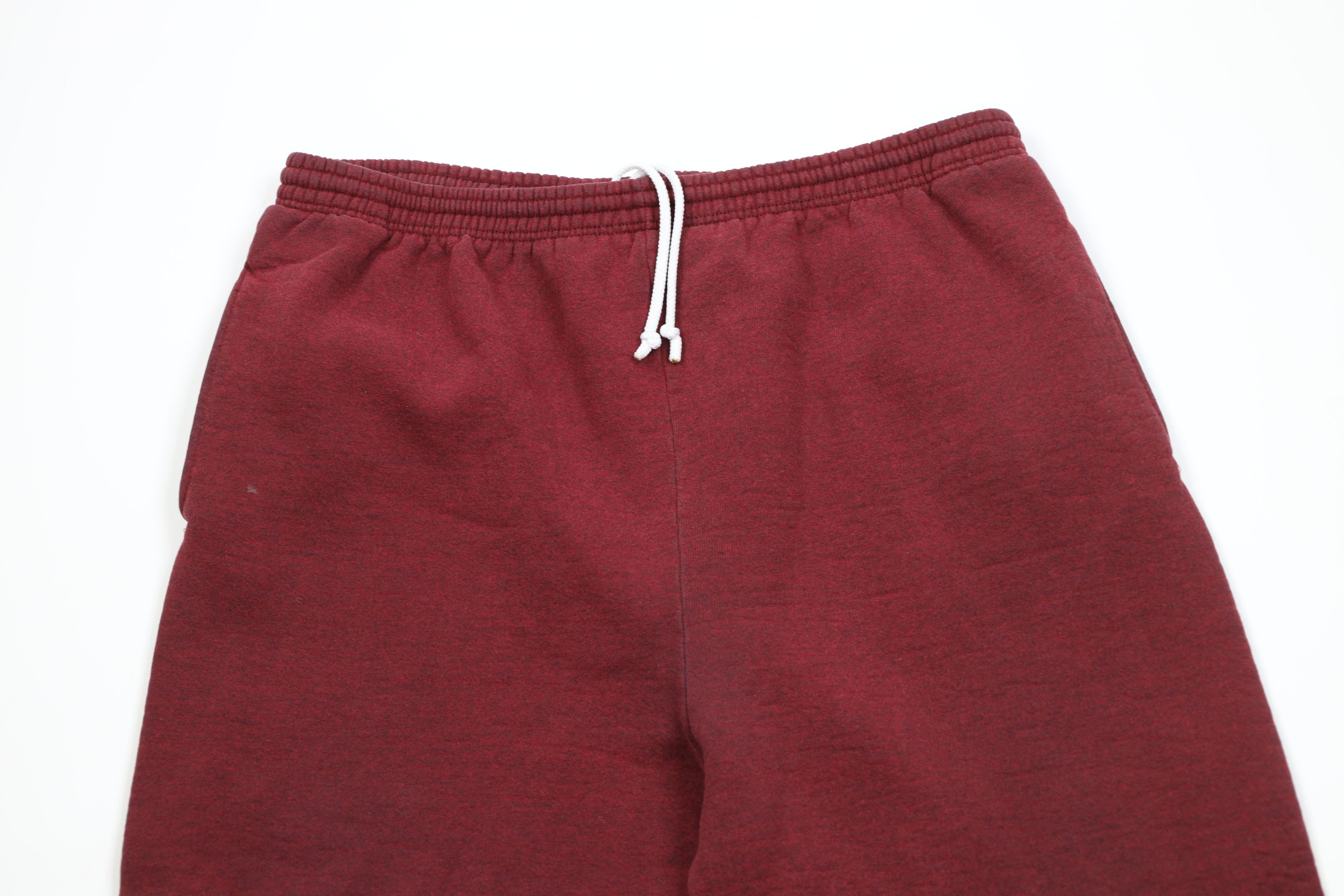 Vintage Vintage 90s Streetwear Heavyweight Sweatpants Joggers Red Size US 38 / EU 54 - 2 Thumbnail